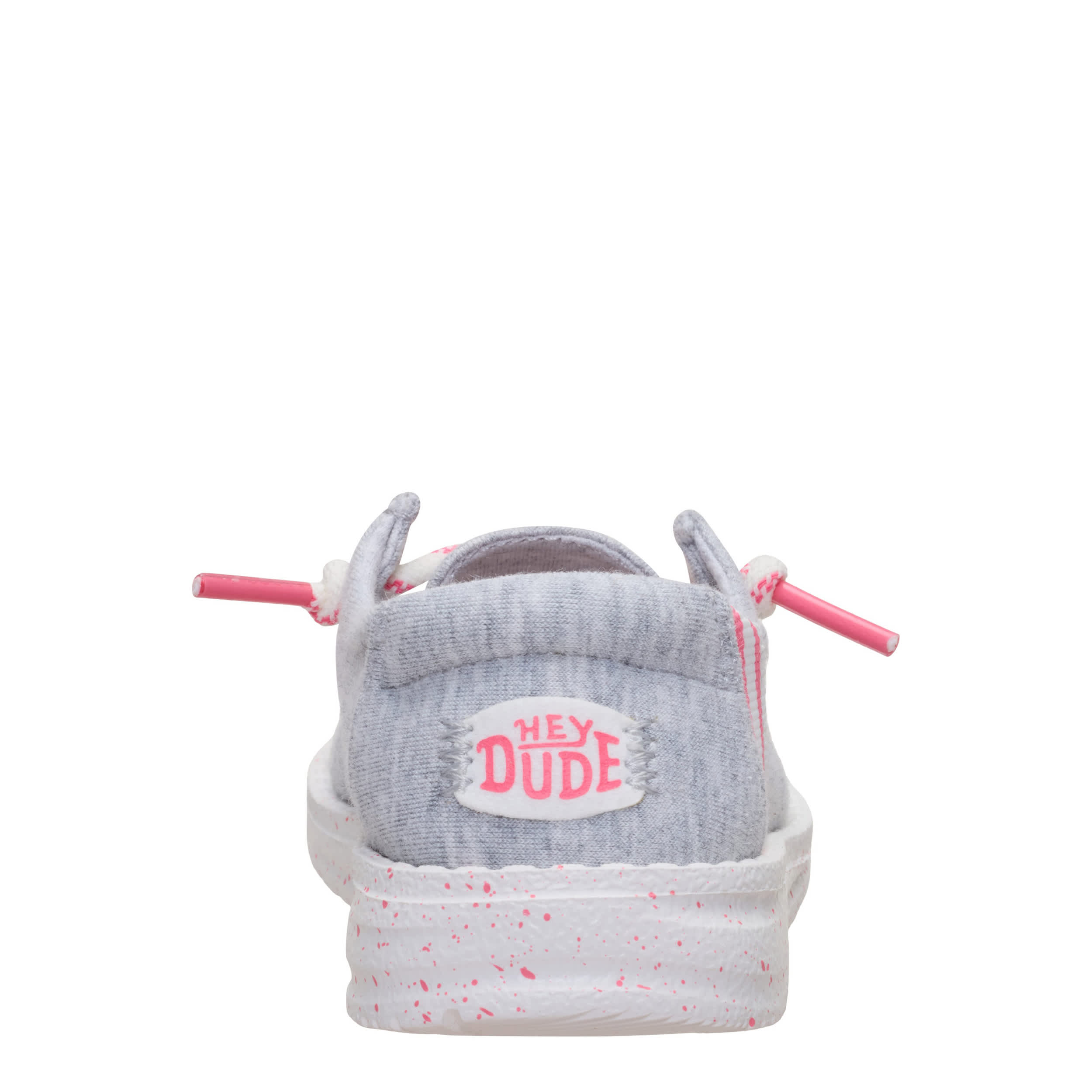 HEYDUDE-GIRLS TODDLER WENDY SLIP ON SNEAKER-GREY & 