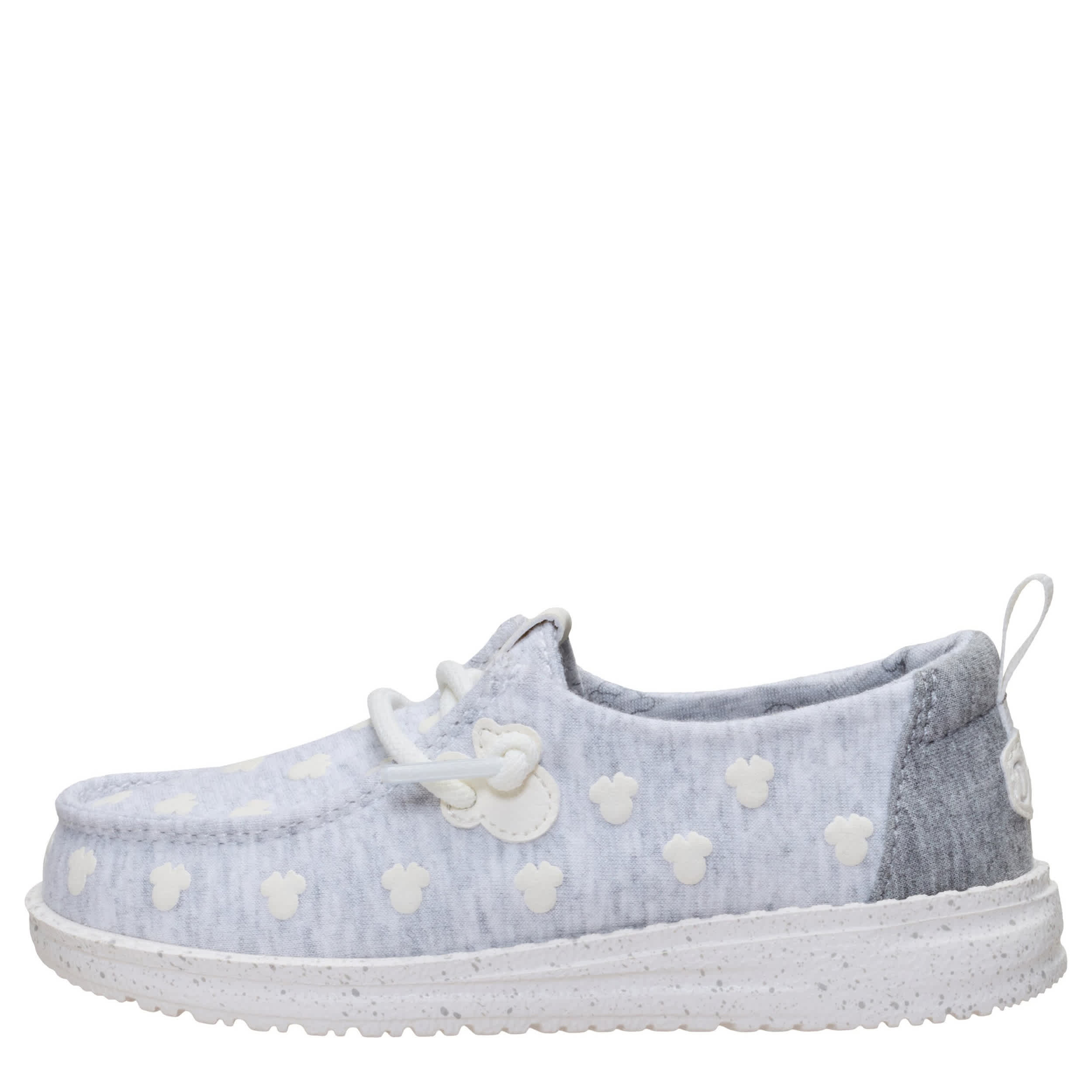 HEYDUDE-GIRLS TODDLER WENDY MINNIE SLIP ON SNEAKER-GREY & 