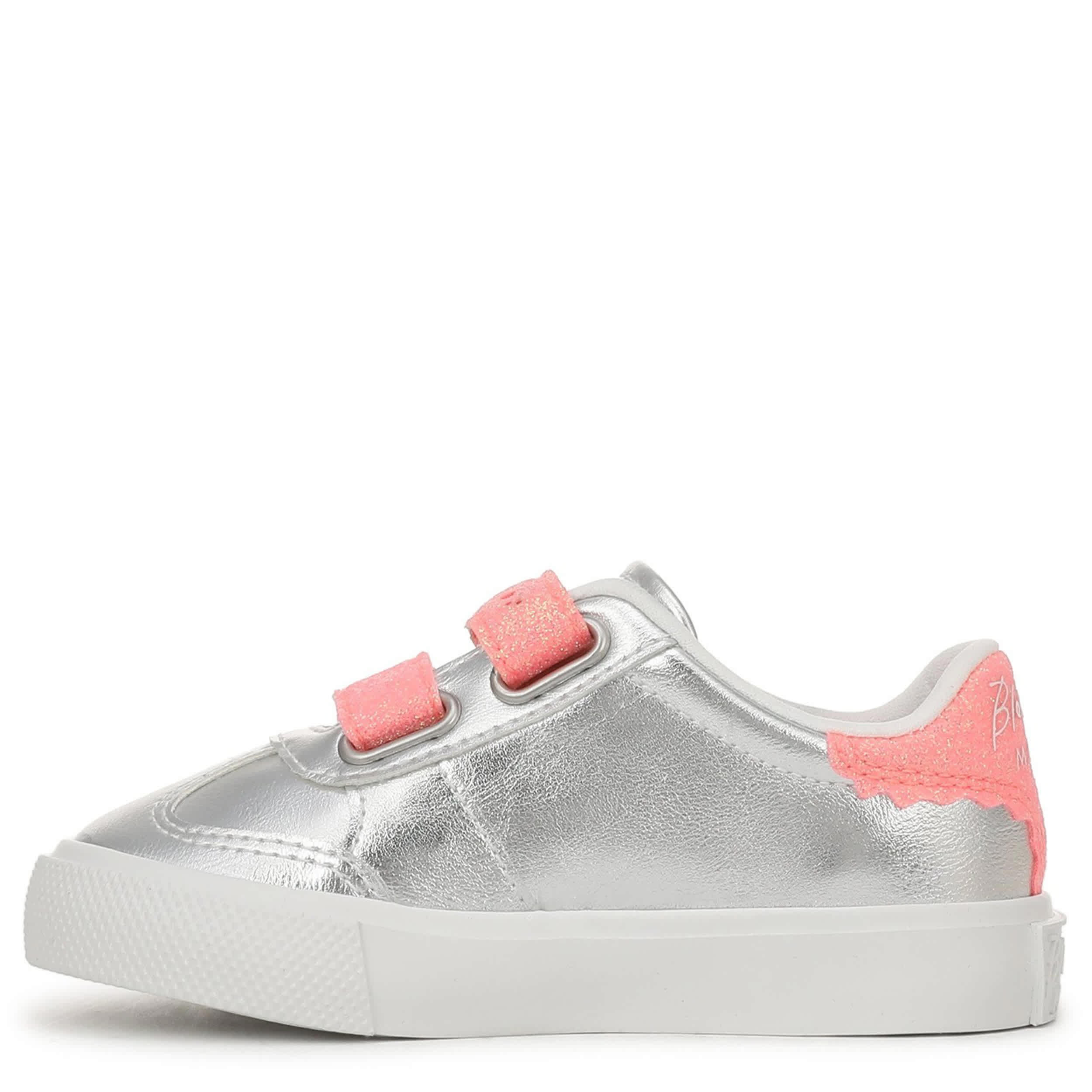 BLOWFISH MALIBU-GIRLS TODDLER-LITTLE KID V TUCSON-T SNEAKER-SILVER & PINK