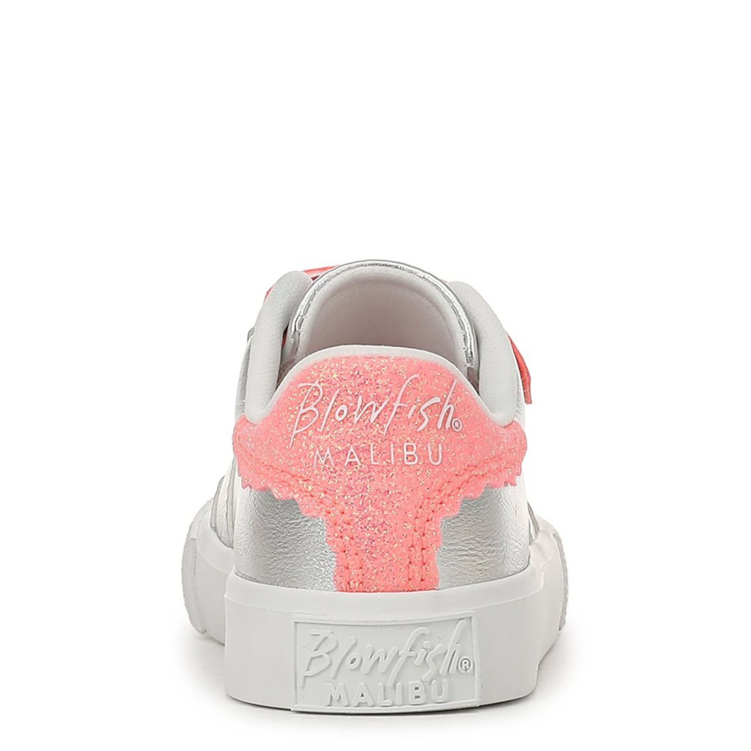 BLOWFISH MALIBU-GIRLS TODDLER-LITTLE KID V TUCSON-T SNEAKER-SILVER & PINK