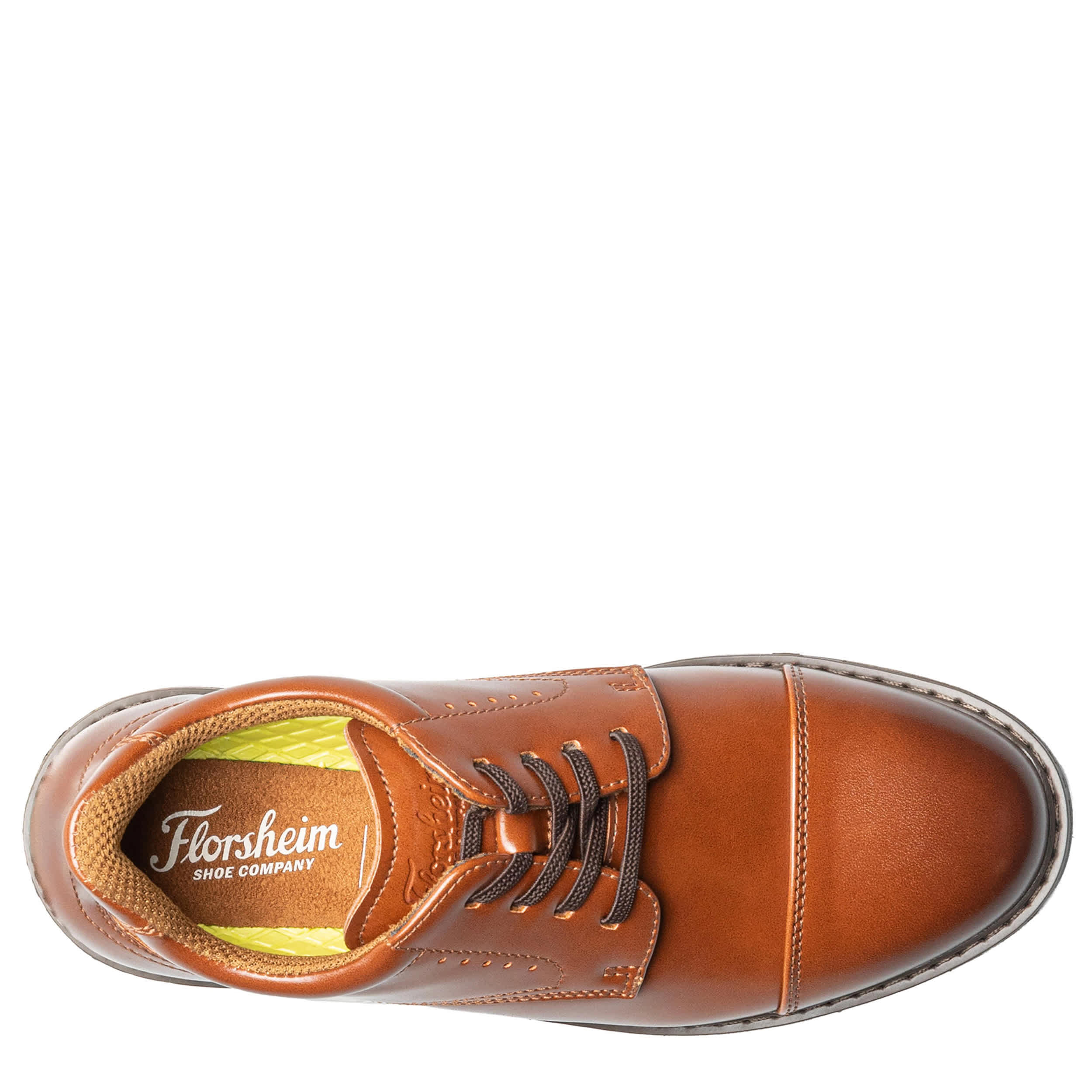 FLORSHEIM-BOYS LITTLE-BIG KID HIGHRISE OXFORD-COGNAC & 