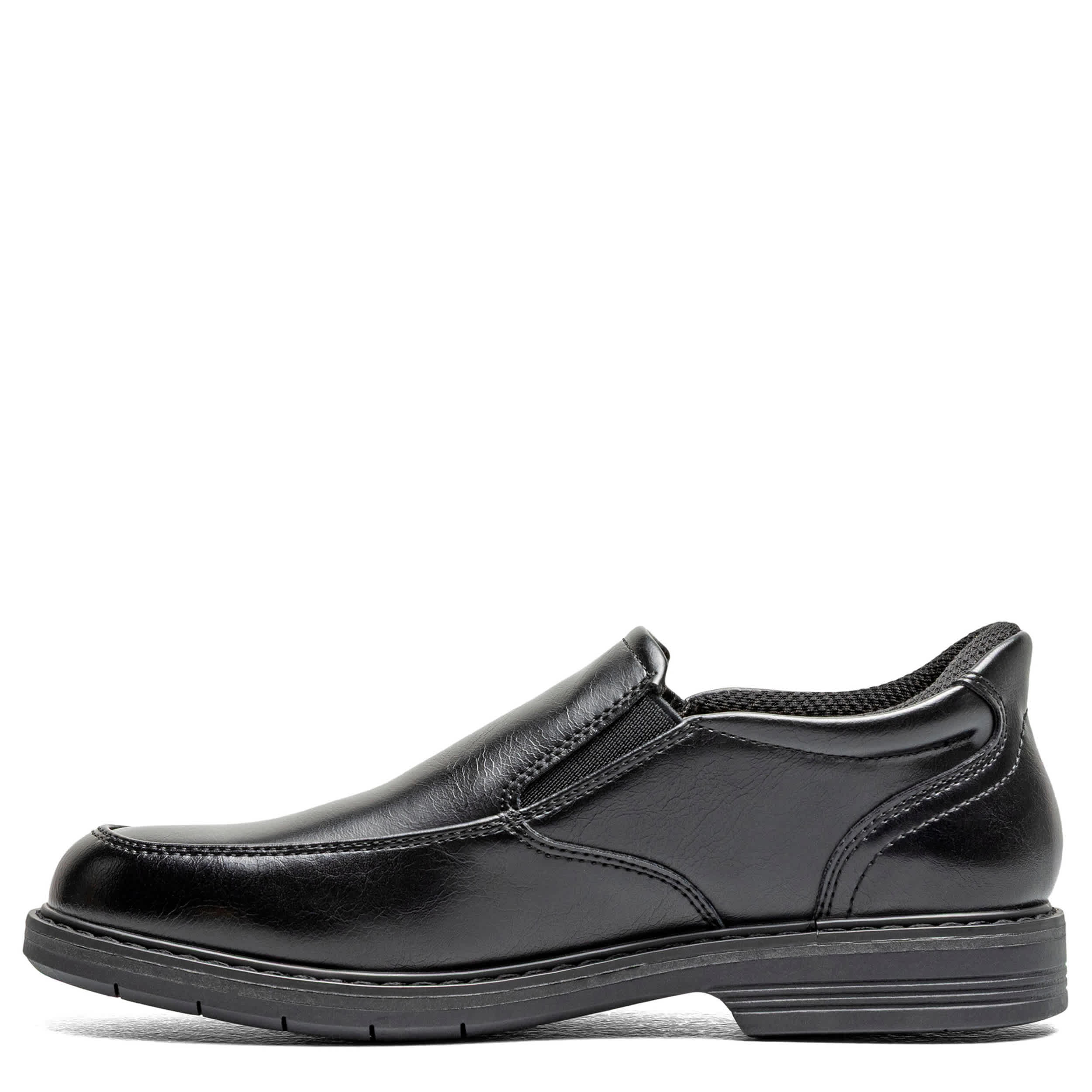 FLORSHEIM-BOYS LITTLE-BIG KID HIGHRISE MOC TOE SLIP ON LOAFER-BLACK & 