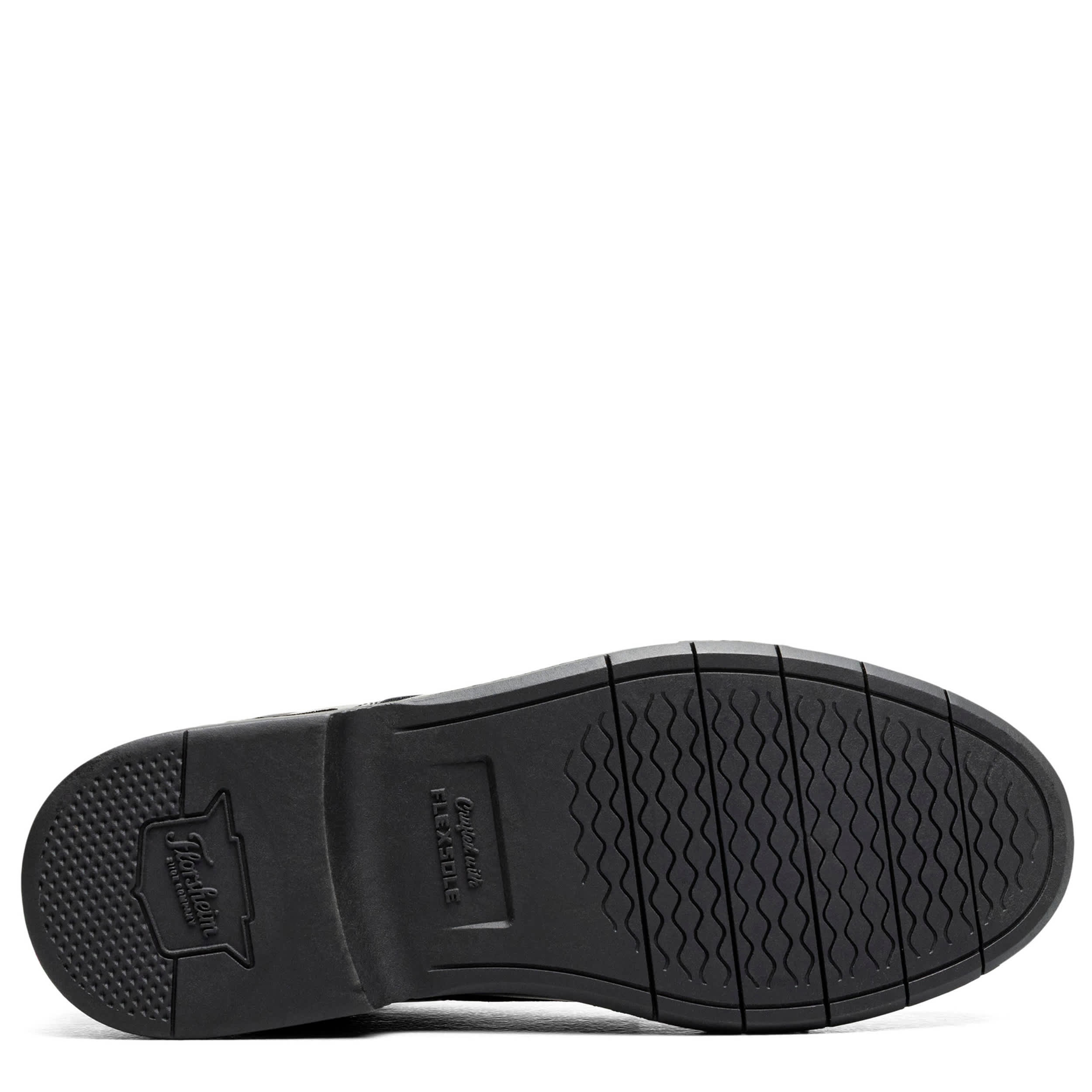 FLORSHEIM-BOYS LITTLE-BIG KID HIGHRISE MOC TOE SLIP ON LOAFER-BLACK & 