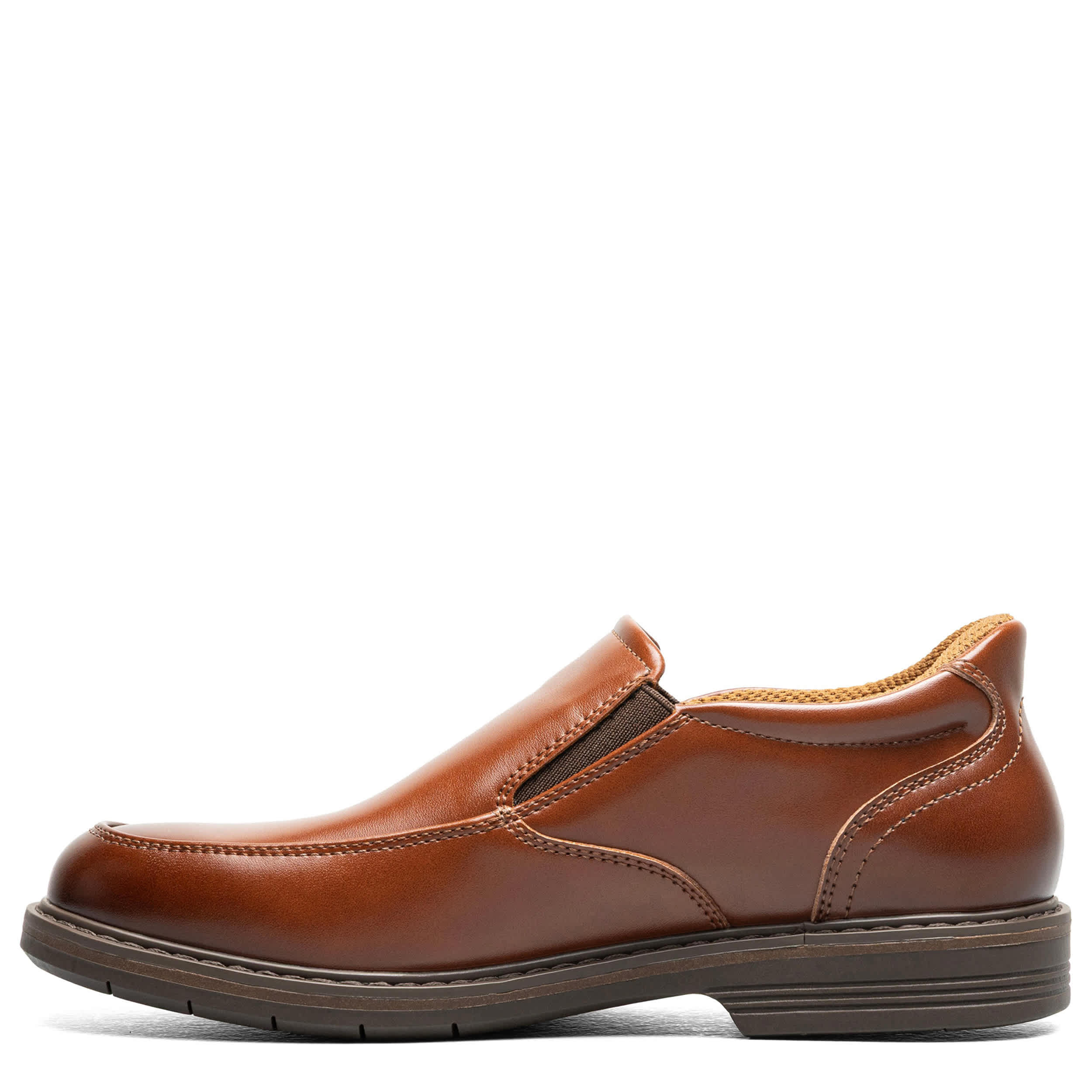 FLORSHEIM-BOYS LITTLE-BIG KID HIGHRISE MOC TOE SLIP ON LOAFER-COGNAC & 