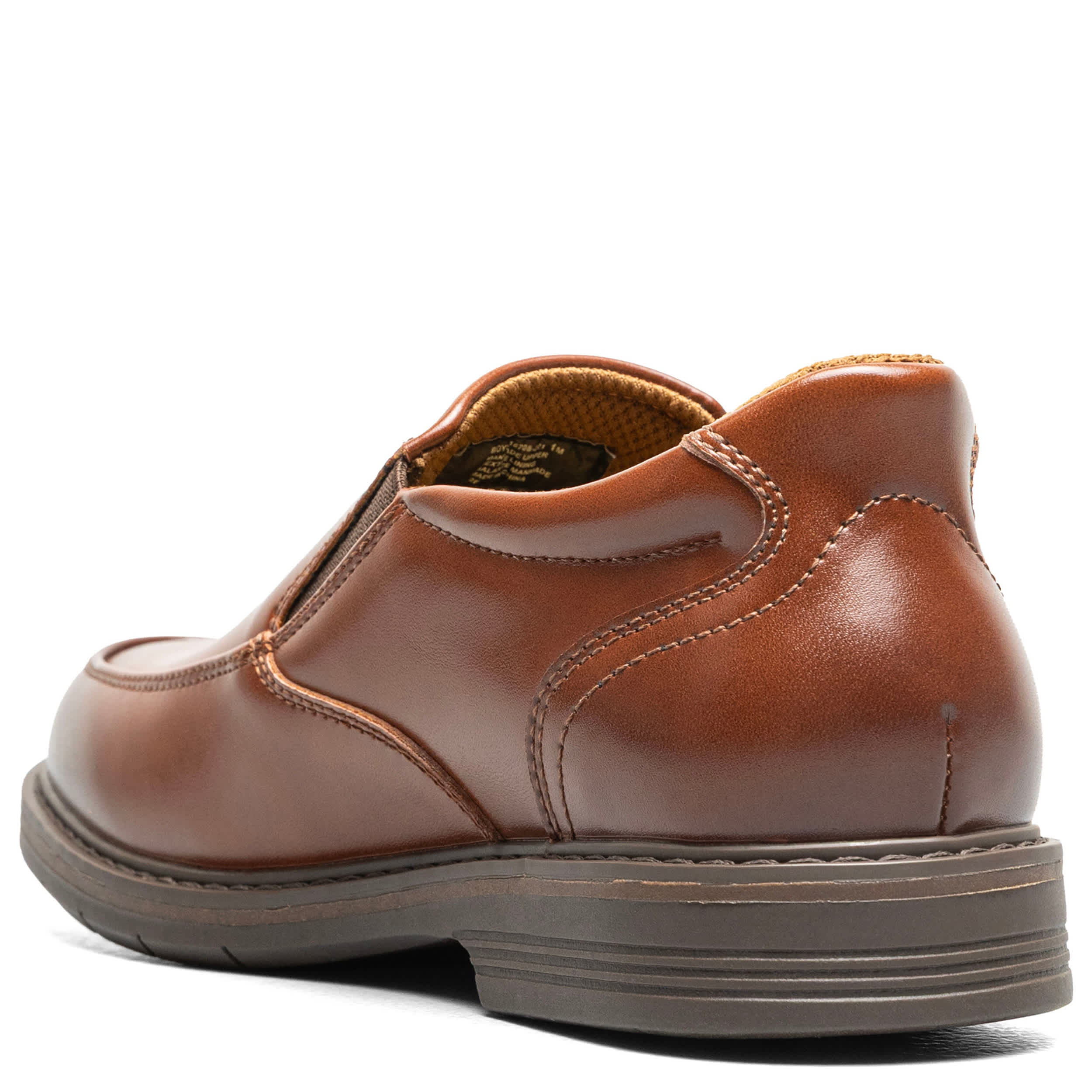 FLORSHEIM-BOYS LITTLE-BIG KID HIGHRISE MOC TOE SLIP ON LOAFER-COGNAC & 