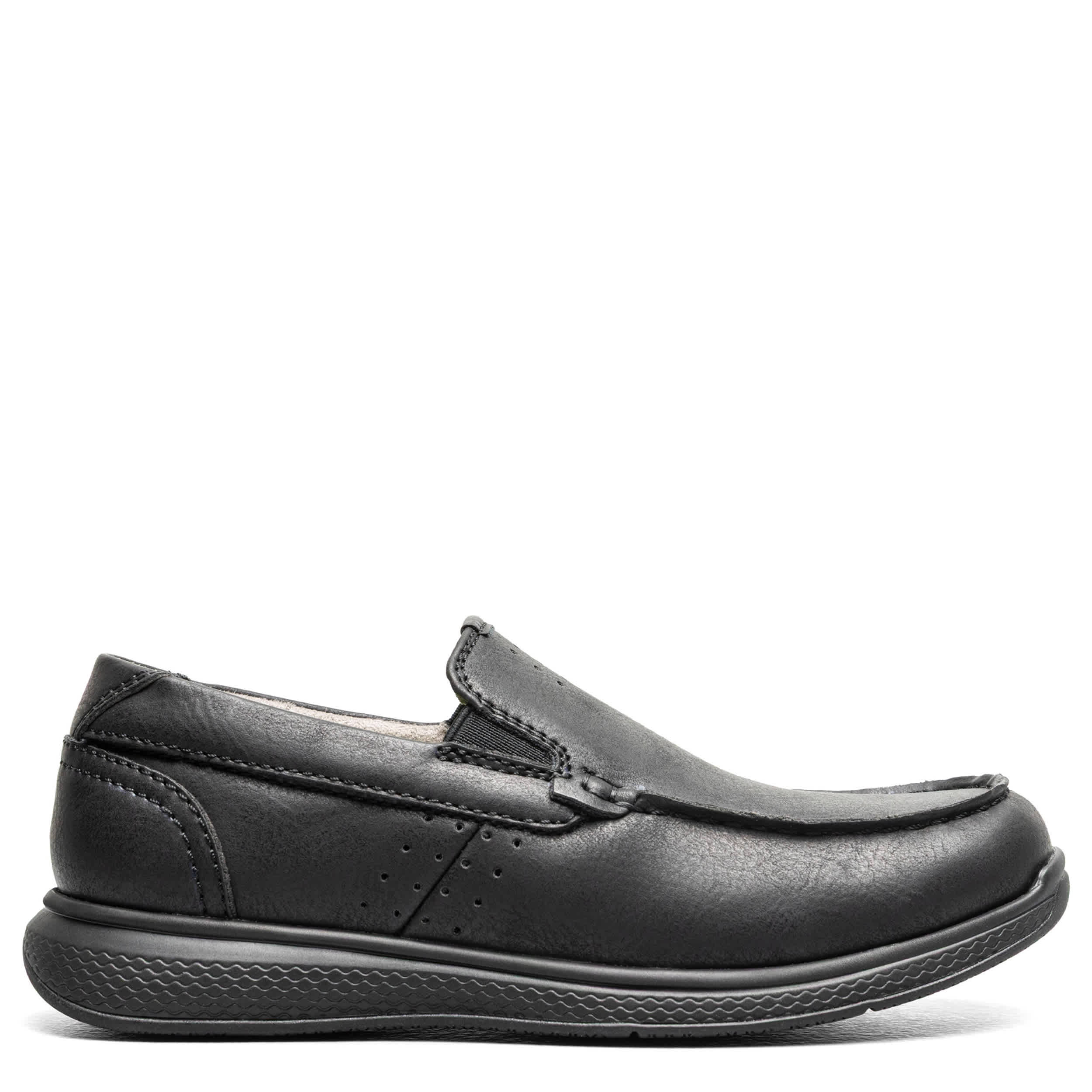 FLORSHEIM-BOYS LITTLE-BIG KID MOC TOE SLIP ON LOAFER-BLACK & 