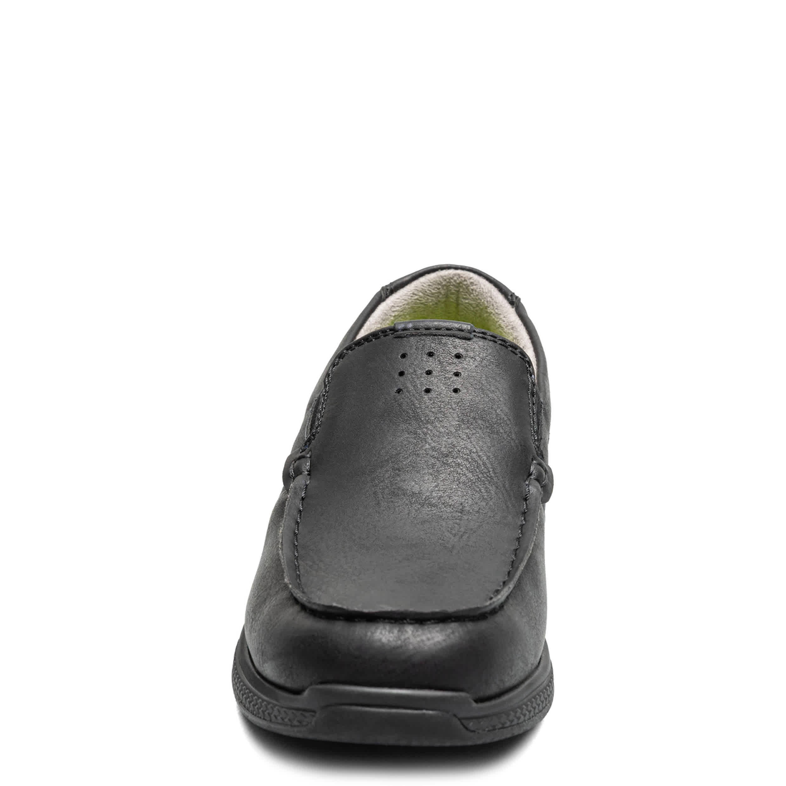 FLORSHEIM-BOYS LITTLE-BIG KID MOC TOE SLIP ON LOAFER-BLACK & 