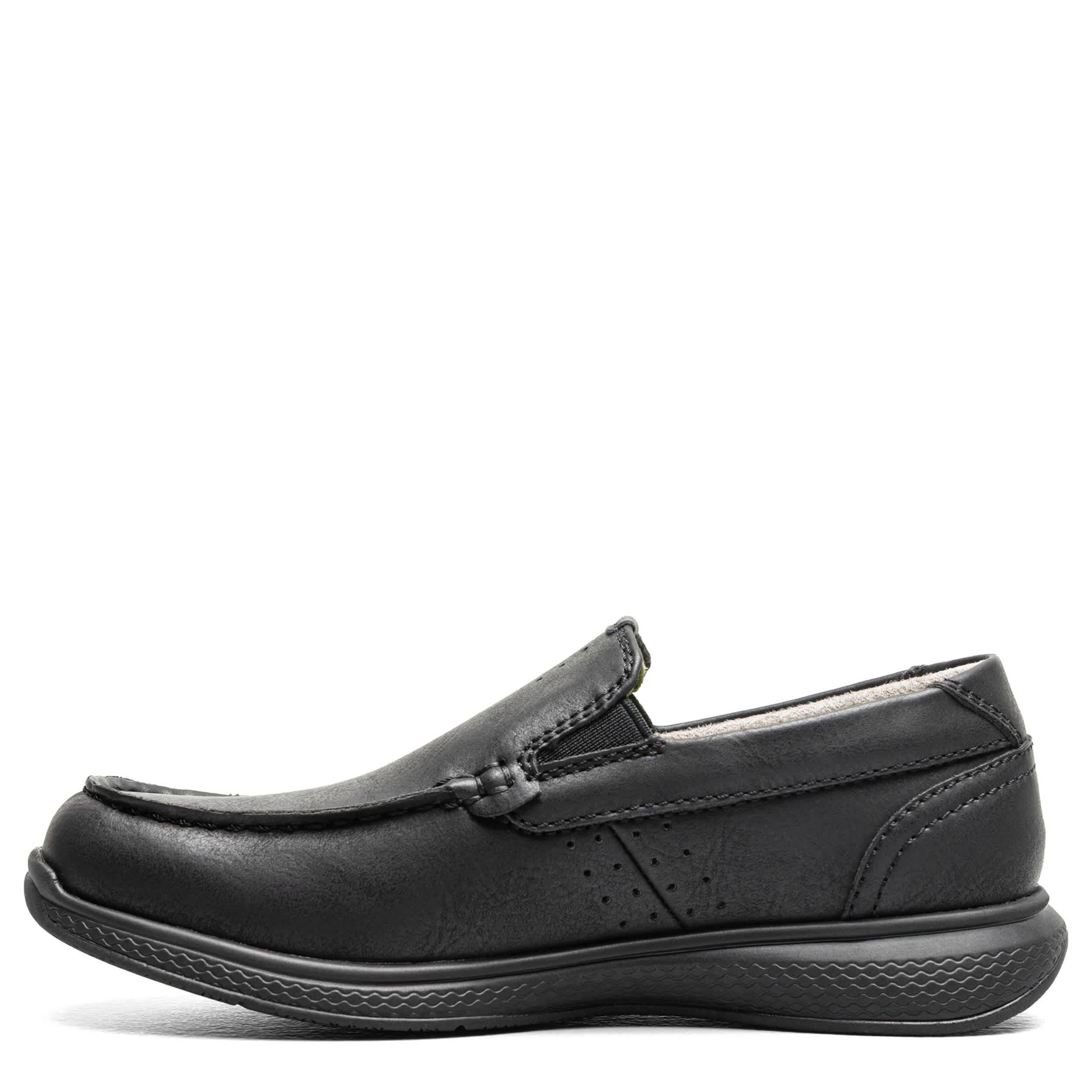 FLORSHEIM-BOYS LITTLE-BIG KID MOC TOE SLIP ON LOAFER-BLACK & 