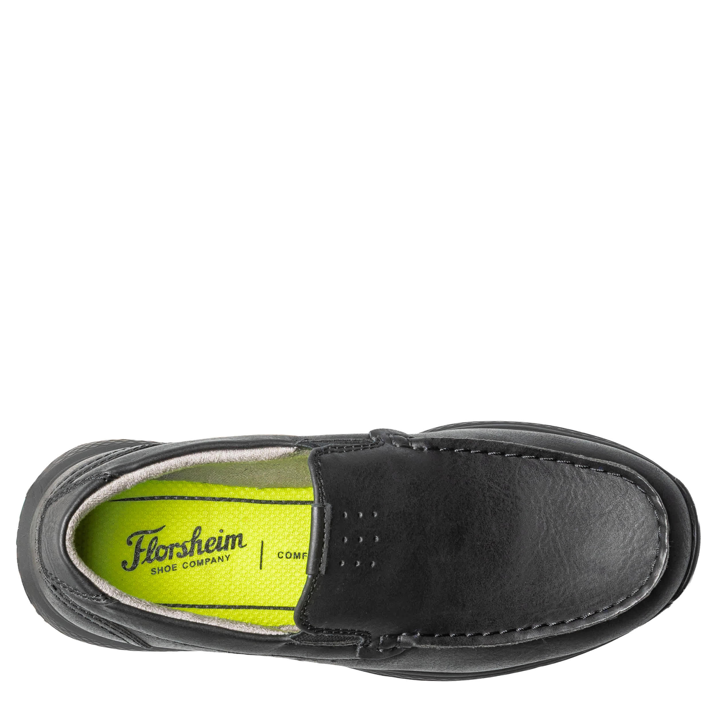 FLORSHEIM-BOYS LITTLE-BIG KID MOC TOE SLIP ON LOAFER-BLACK & 