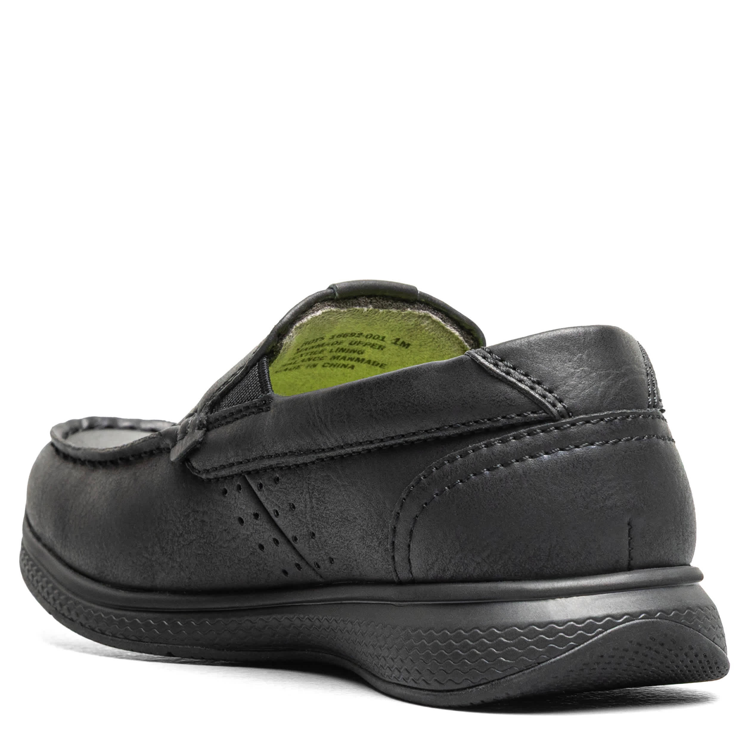 FLORSHEIM-BOYS LITTLE-BIG KID MOC TOE SLIP ON LOAFER-BLACK & 