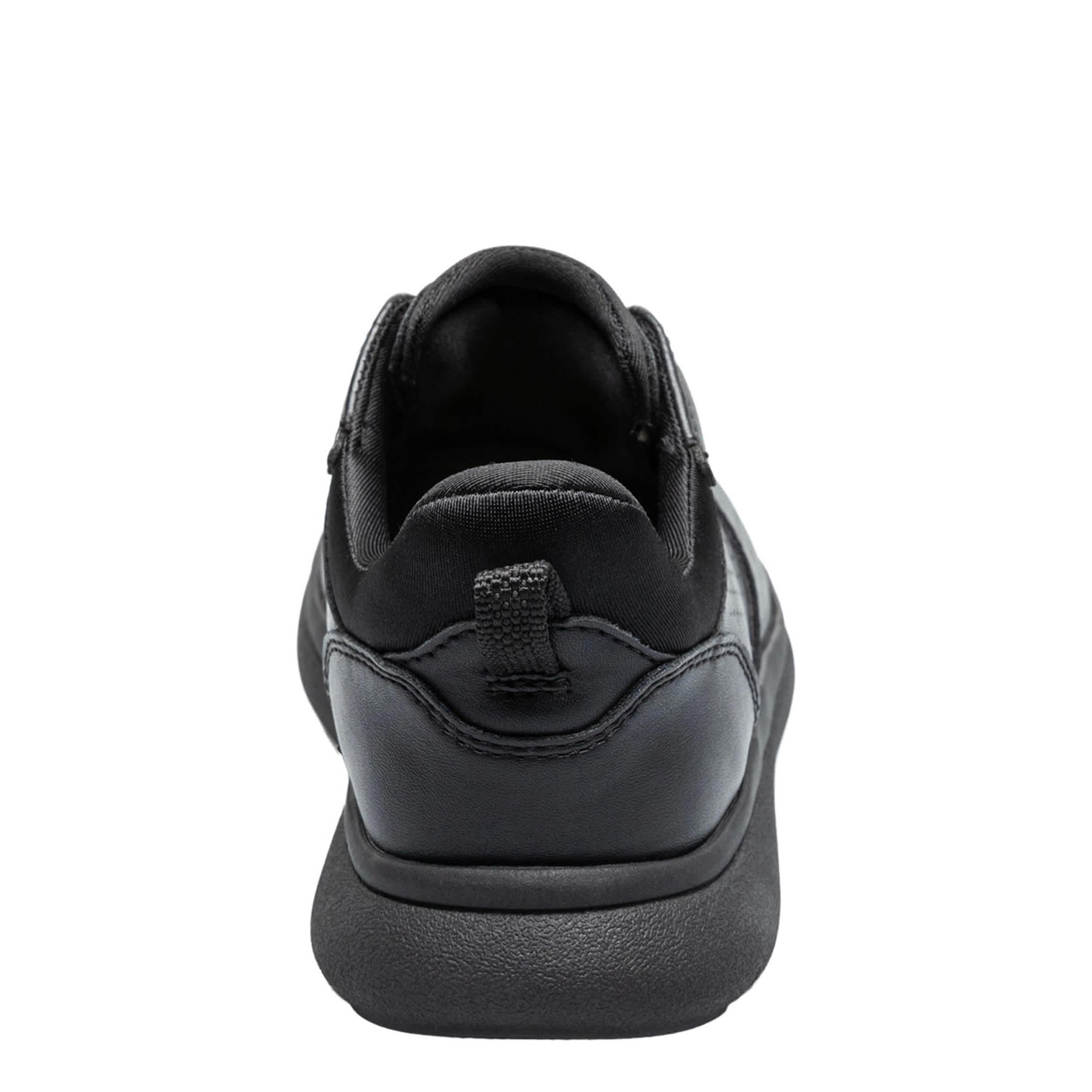 FLORSHEIM-BOYS LITTLE-BIG KID FLEET PERF TOE ELASTIC LACE SNEAKER-BLACK & BLACK