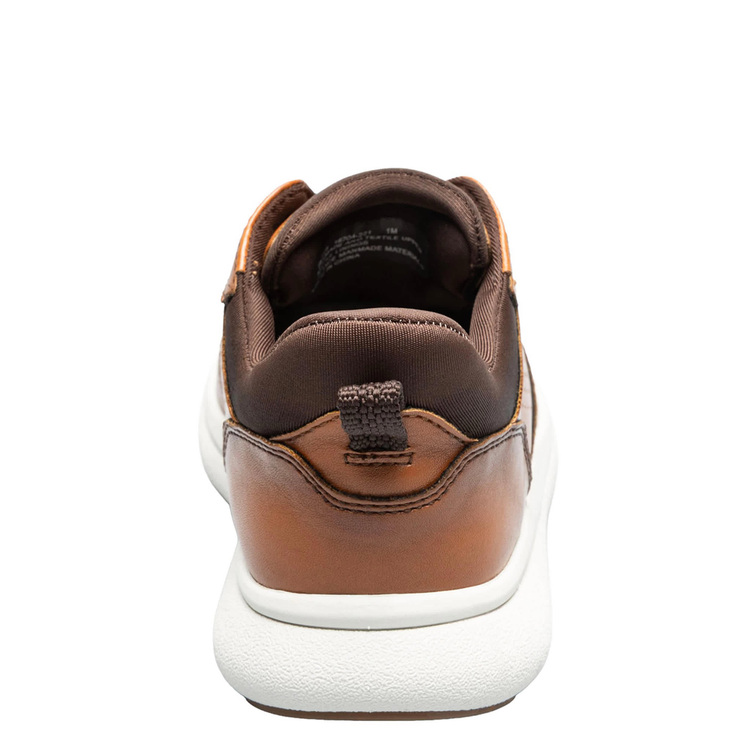 FLORSHEIM-BOYS LITTLE-BIG KID FLEET PERF TOE ELASTIC LACE SNEAKER-COGNAC & 
