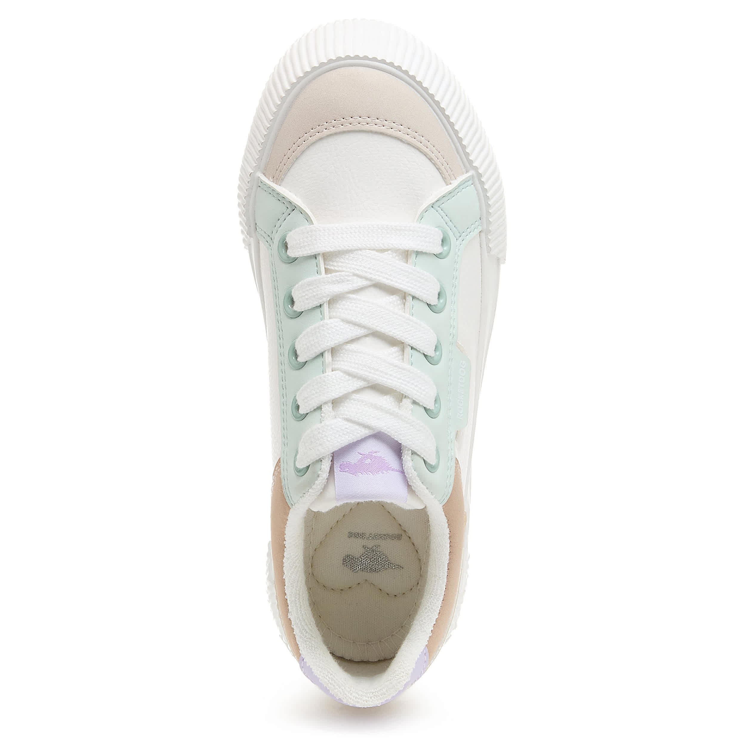 ROCKET DOG-GIRLS LITTLE-BIG KID CHEERY SNEAKER-WHITE & MULTICOLOR