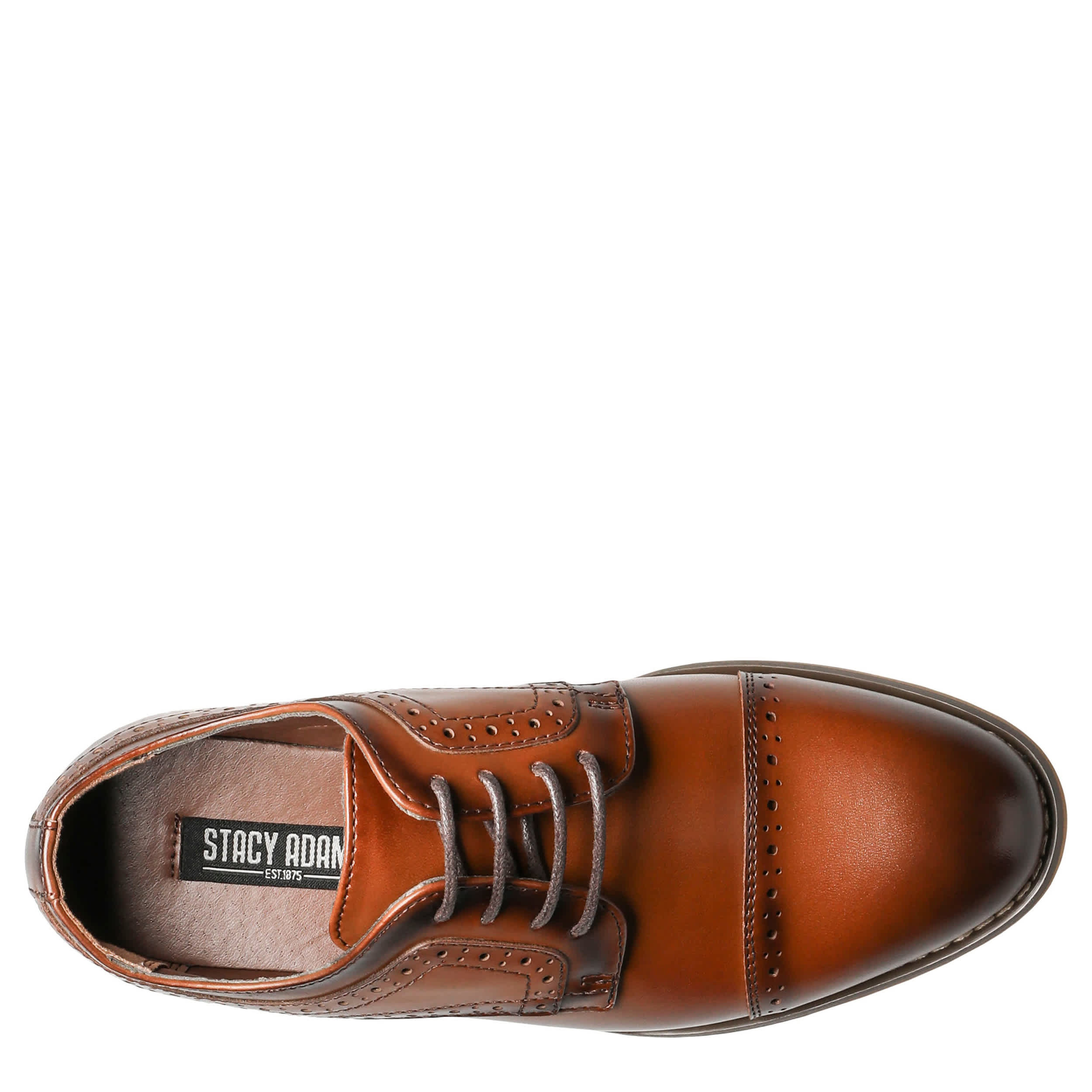STACY ADAMS-BOYS LITTLE-BIG KID DICKINSON OXFORD-COGNAC & 