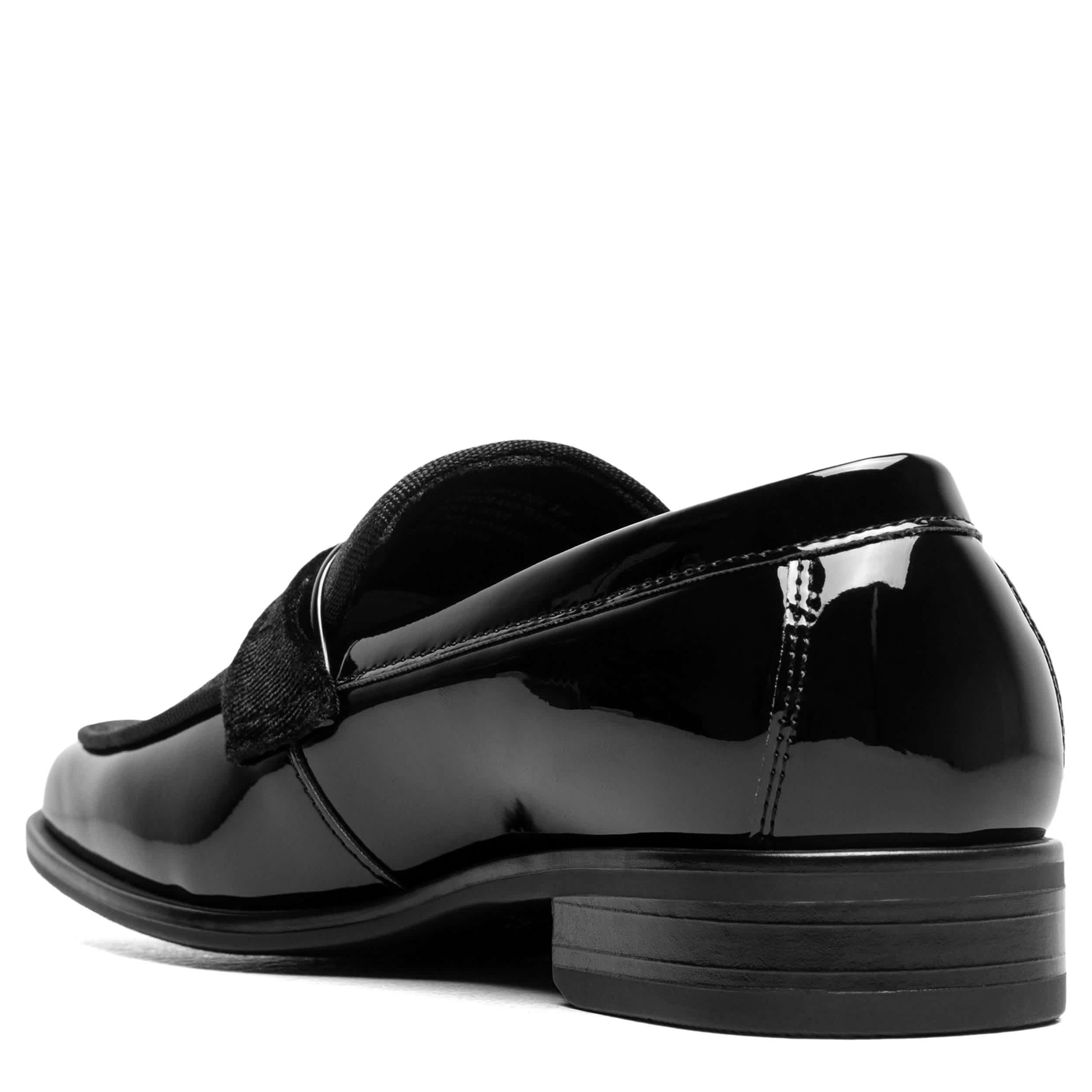STACY ADAMS-BOYS LITTLE-BIG SPRATLEY DRESS LOAFER-BLACK & 