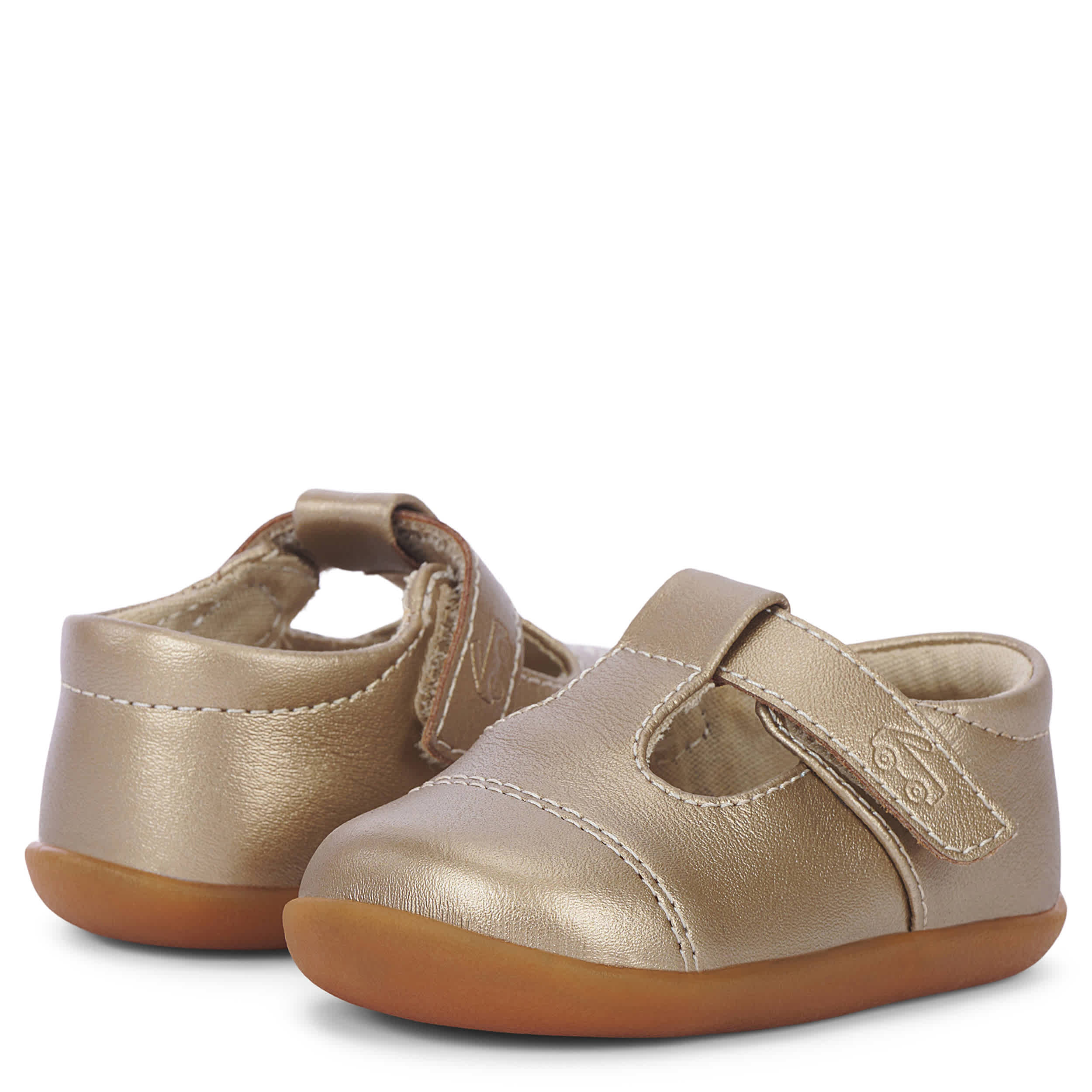 SEE KAI RUN-GIRLS INFANT-TODDLER BIANCA MINI SNEAKER-GOLD & 