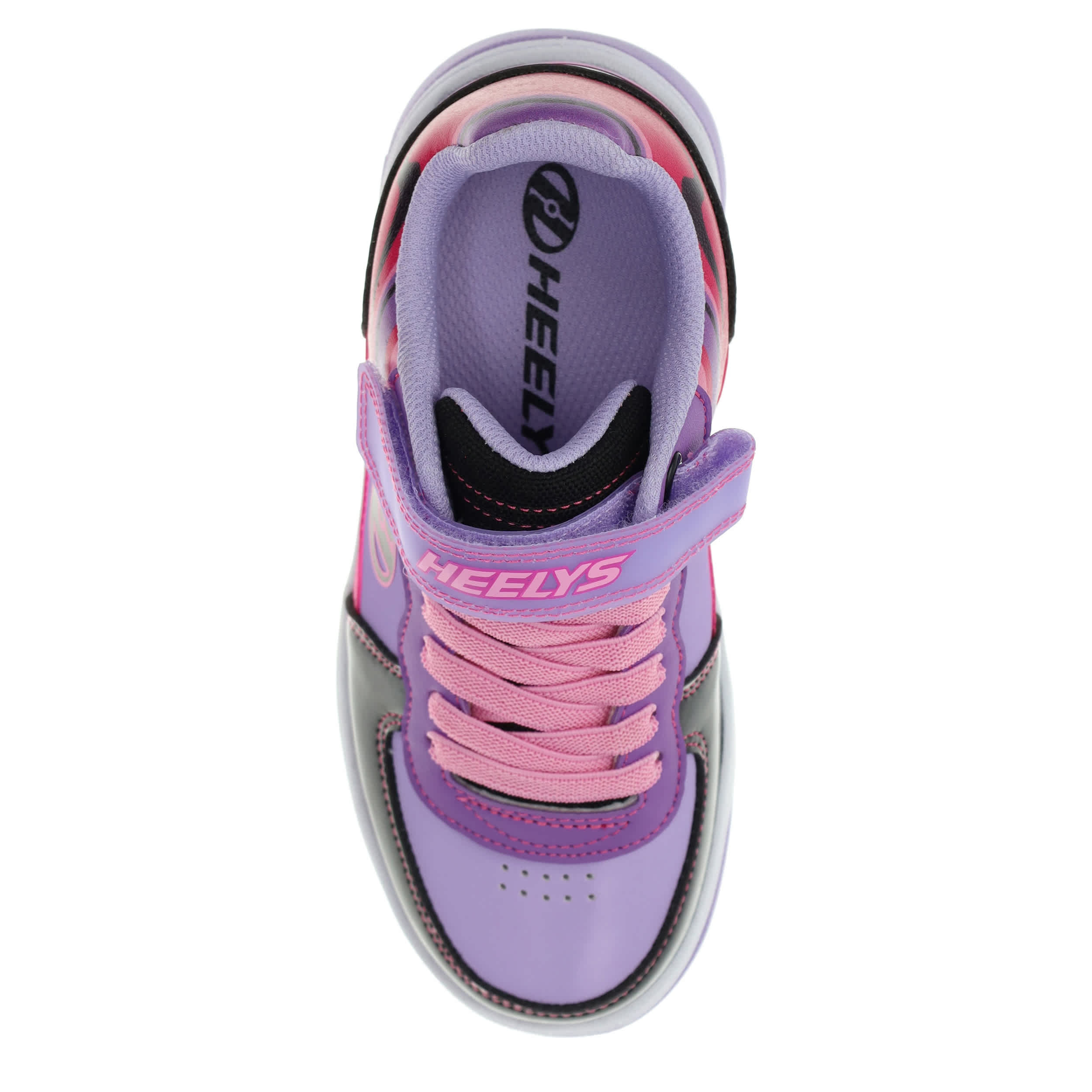 HEELYS-GIRLS LITTLE-BIG KID REZERVE X2 SNEAKER-BLACK & PURPLE