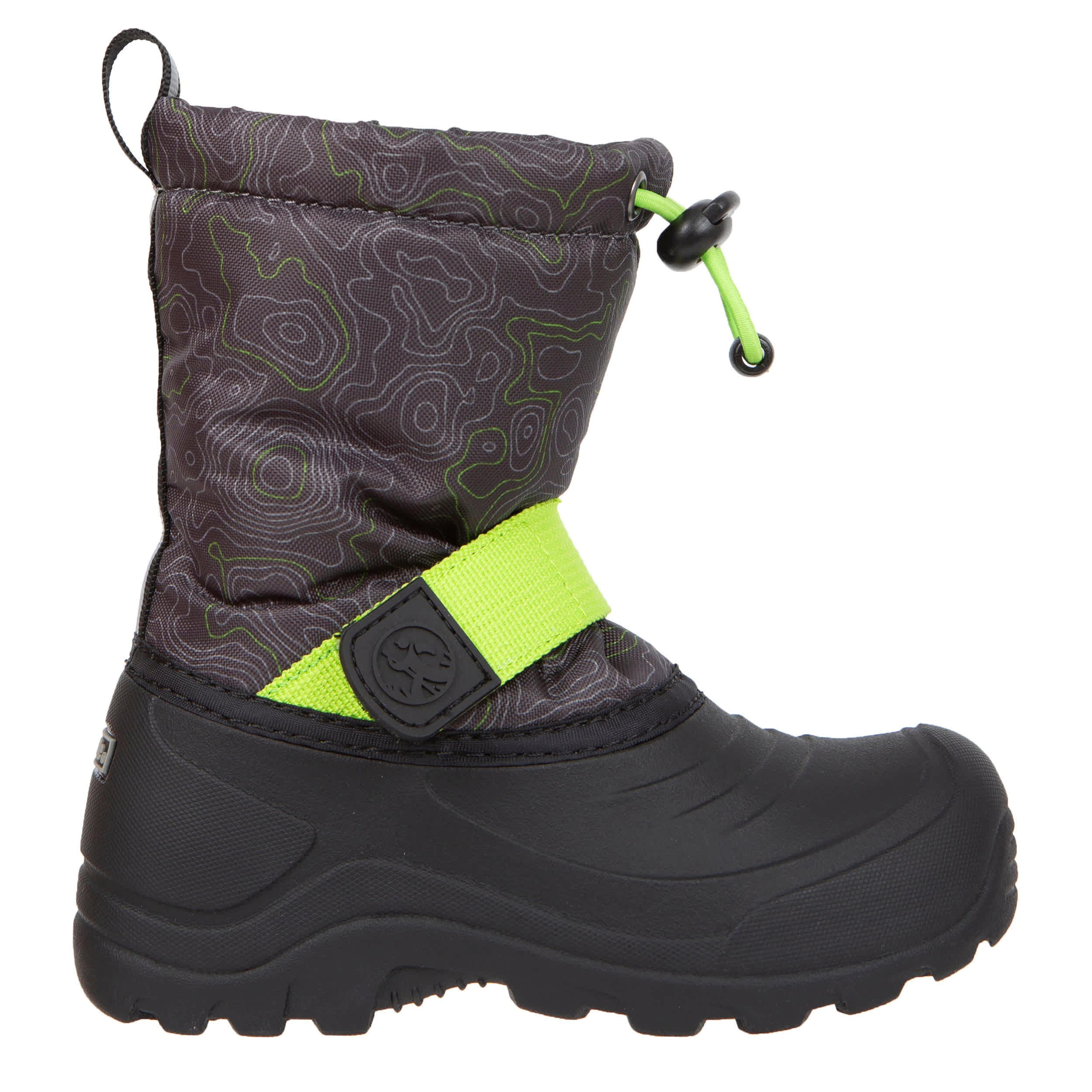 NORTHSIDE-BOYS LITTLE-BIG KID FROSTY II SNOW BOOT-BLACK & LIME