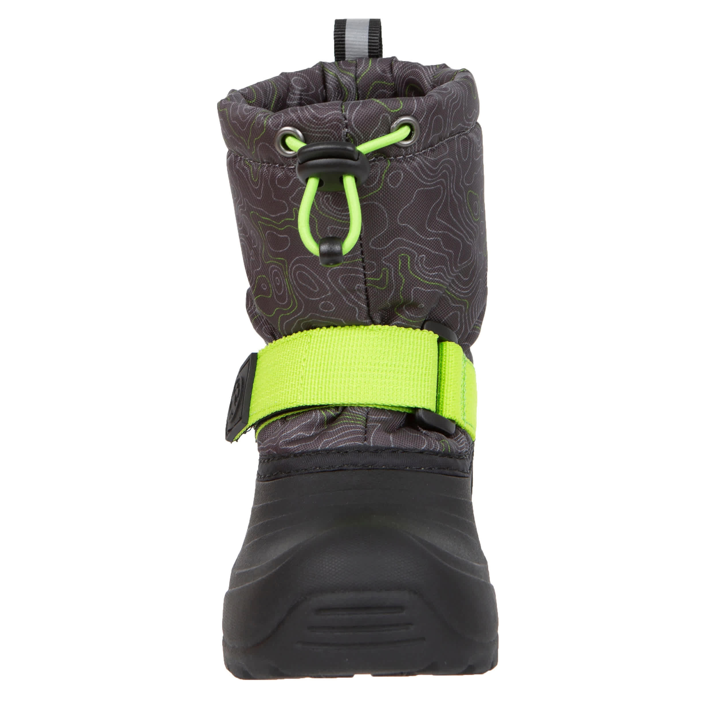 NORTHSIDE-BOYS LITTLE-BIG KID FROSTY II SNOW BOOT-BLACK & LIME