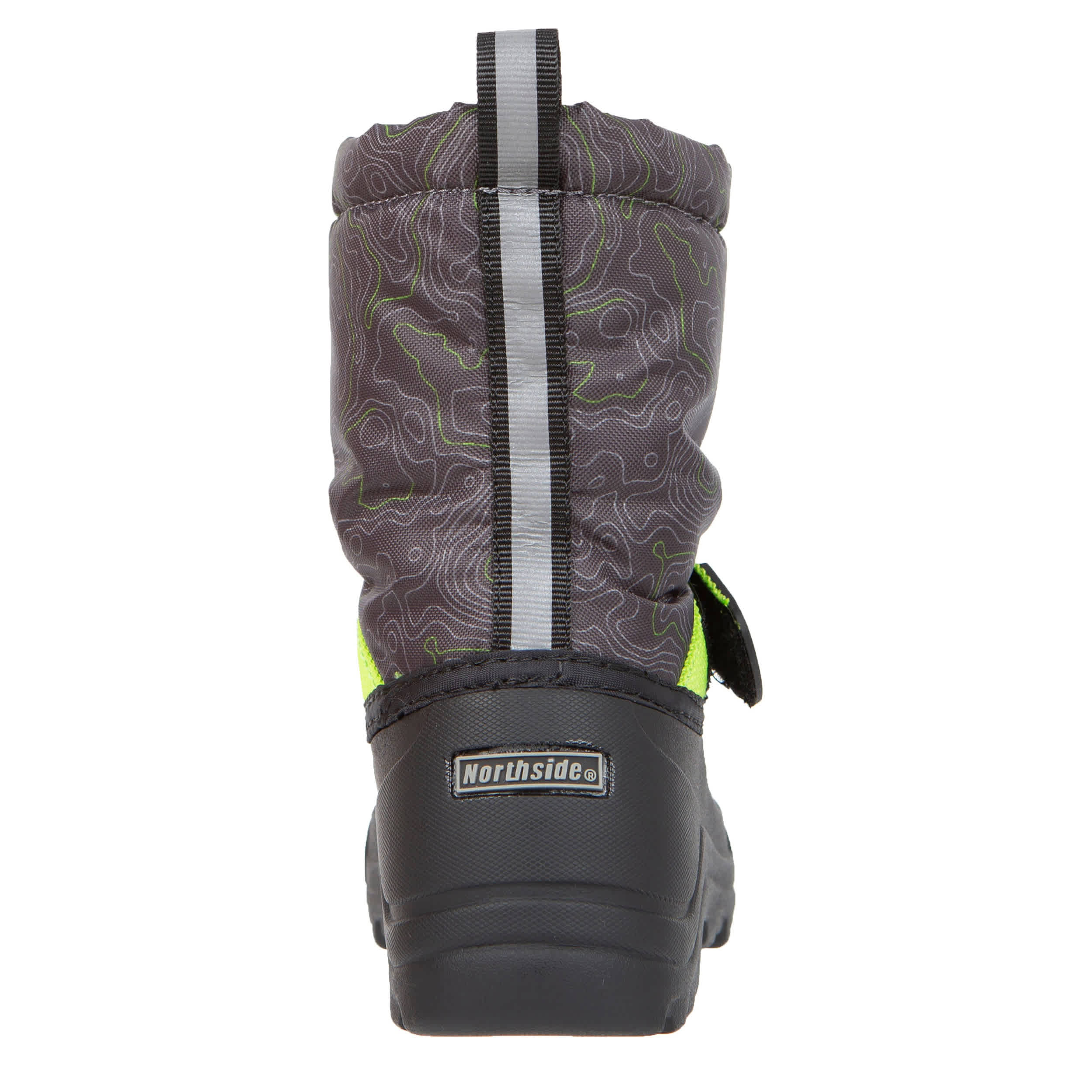 NORTHSIDE-BOYS LITTLE-BIG KID FROSTY II SNOW BOOT-BLACK & LIME