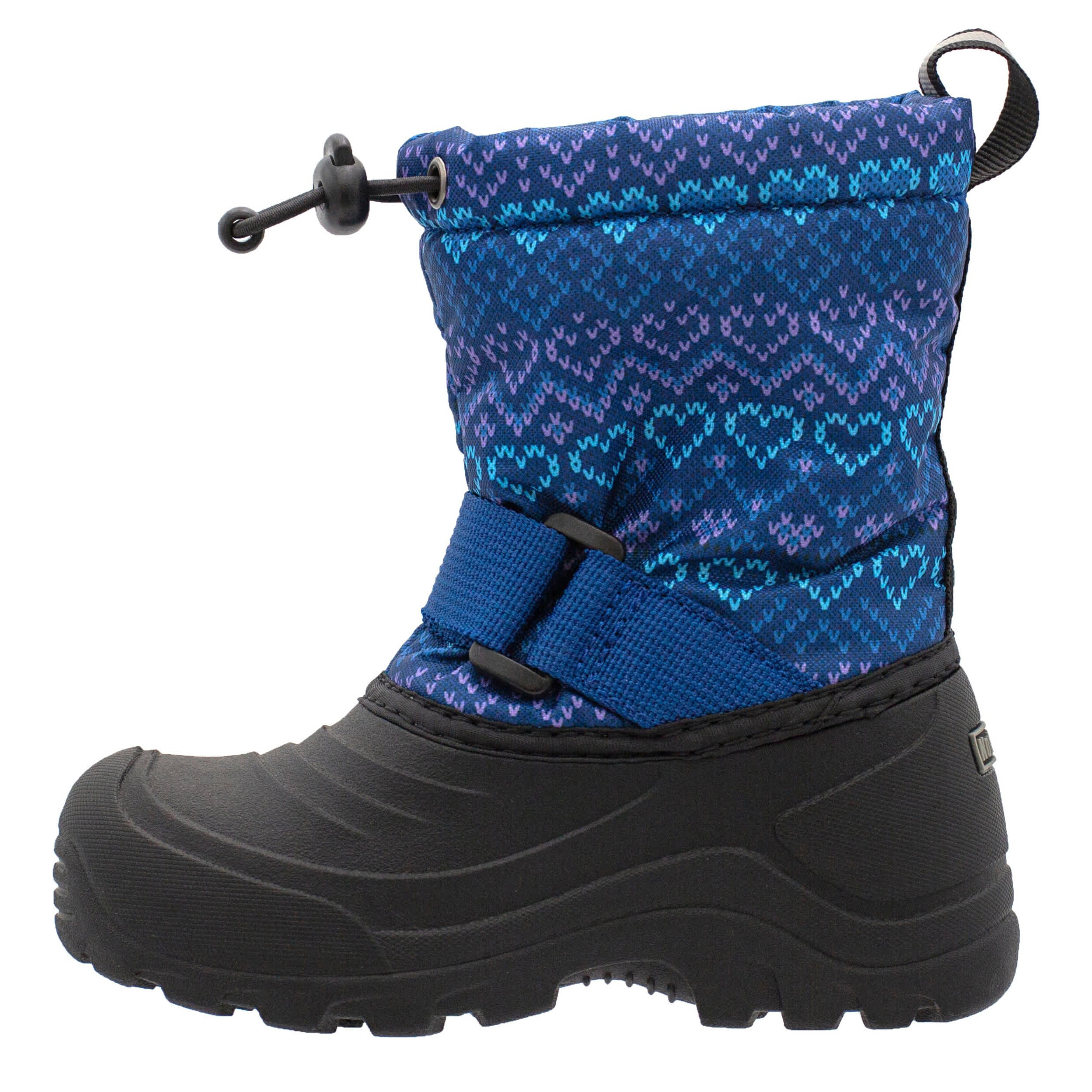NORTHSIDE-GIRLS LITTLE-BIG KID FROSTY II SNOW BOOT-NAVY & LILAC