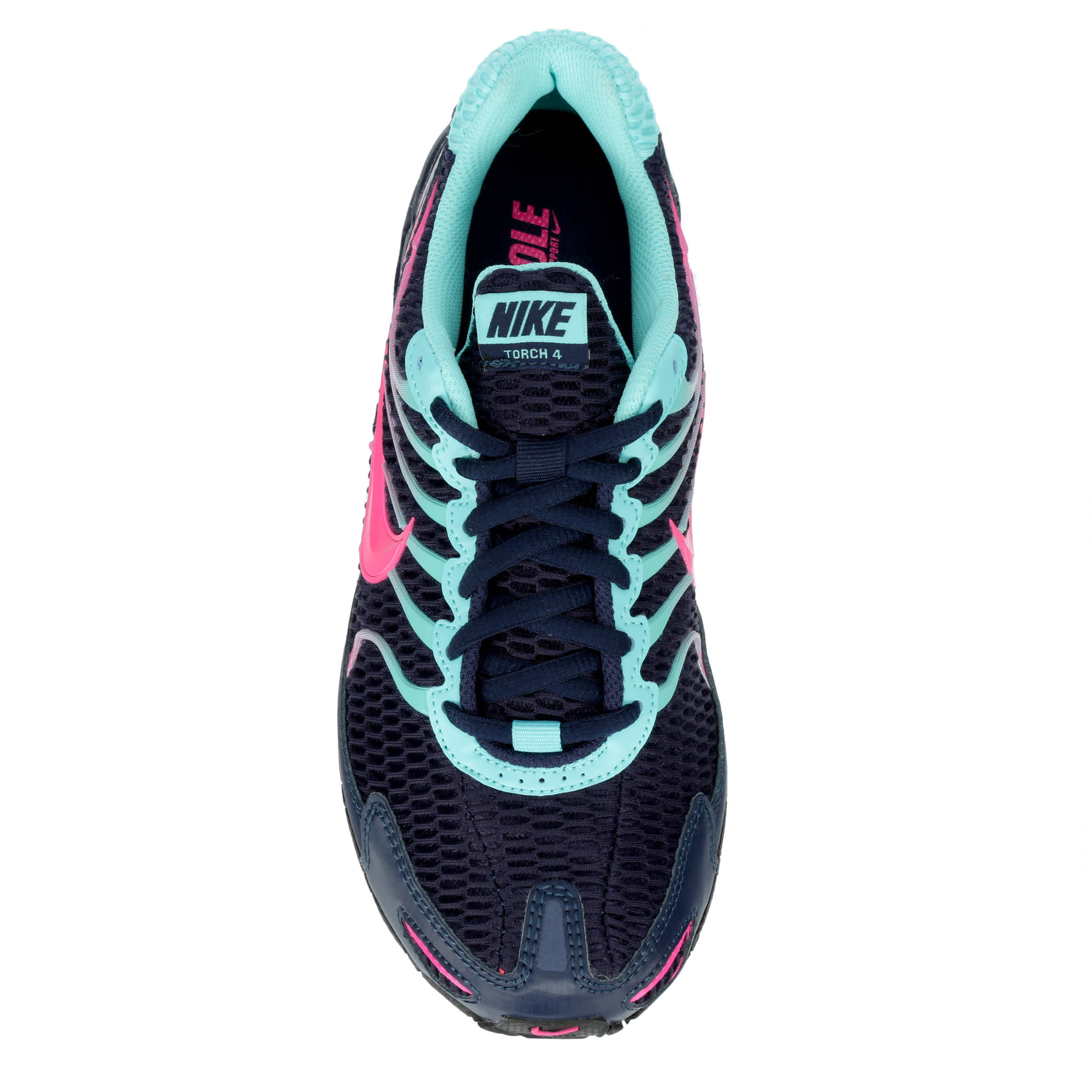 NIKE-WOMENS AIR MAX TORCH 4 SNEAKER-NAVY & TEAL