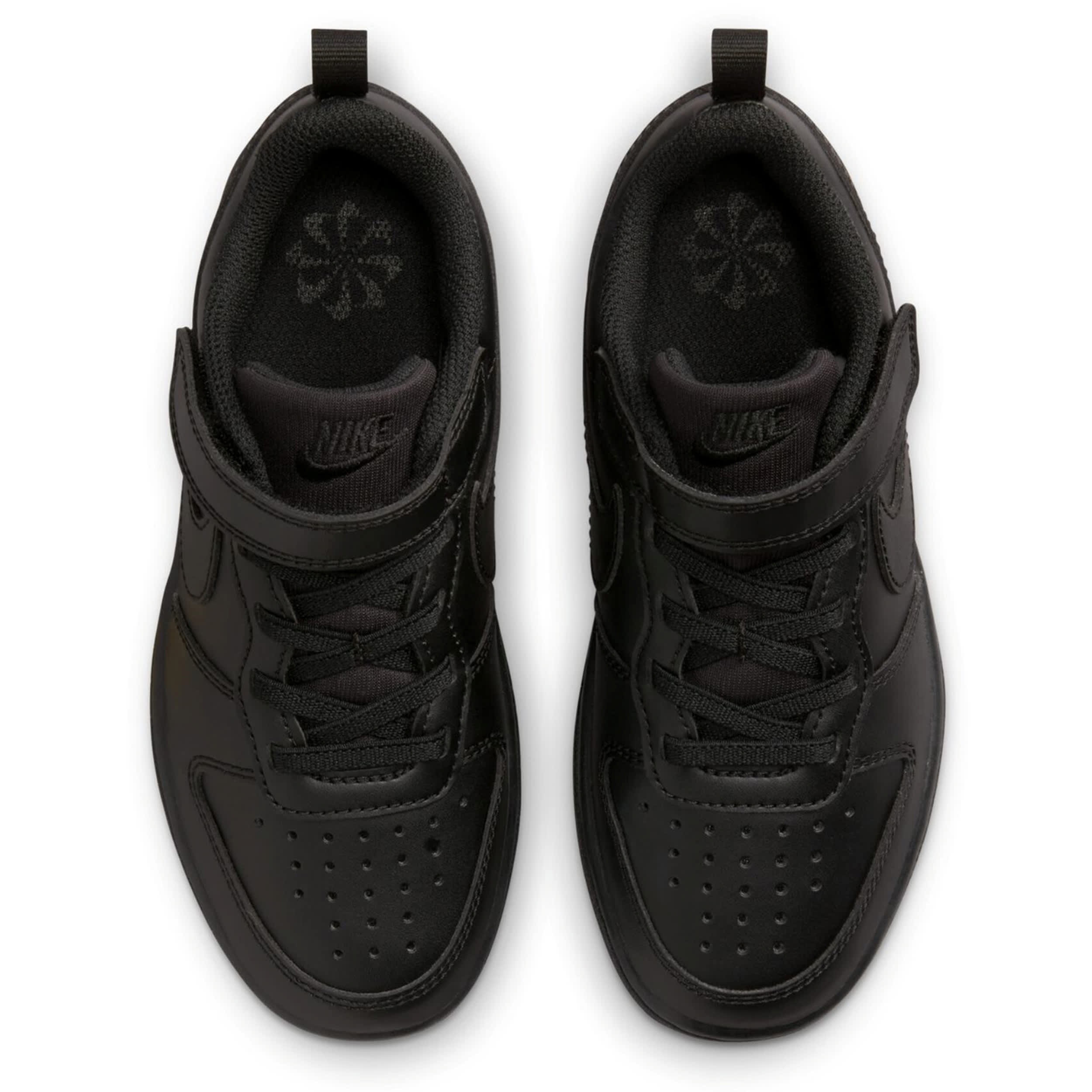 Black Nike Boys Little Kid Court Borough Low Recraft Sneaker