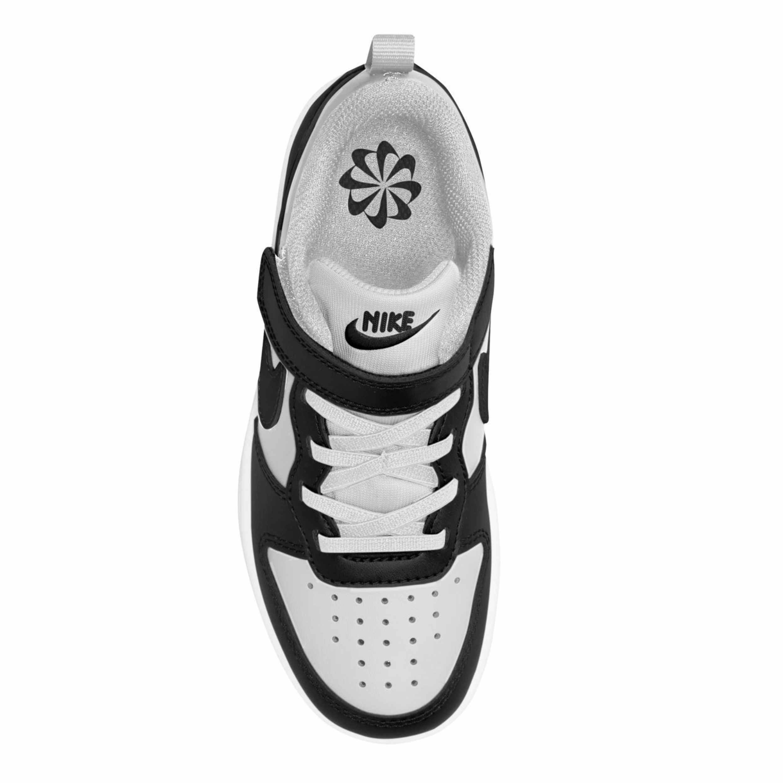 NIKE BOYS LITTLE KID COURT BOROUGH LOW RECRAFT SNEAKER - WHITE