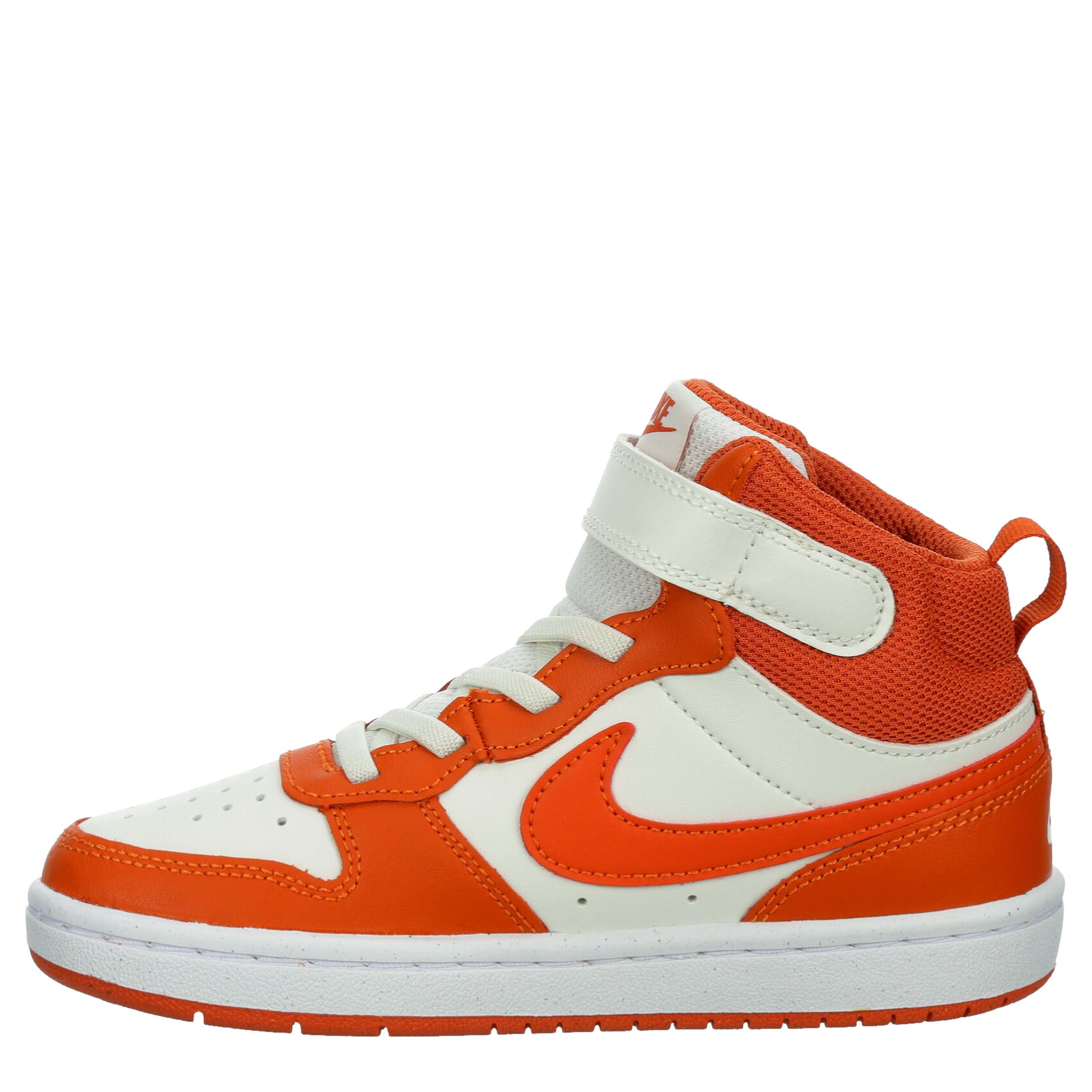 NIKE BOYS LITTLE KID COURT BOROUGH 2 MID SNEAKER - WHITE