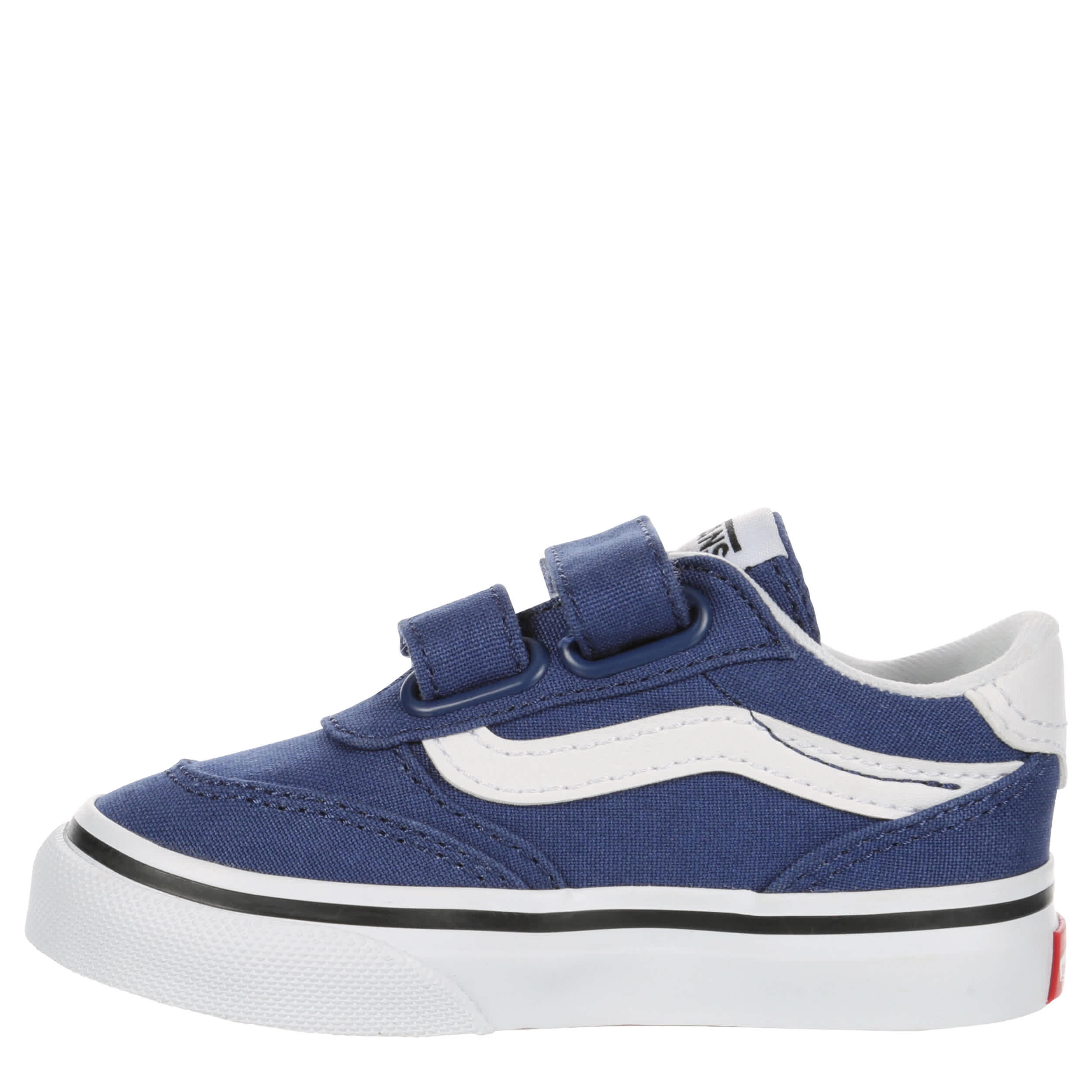 VANS-BOYS INFANT-TODDLER BROOKLYN SNEAKER-NAVY & WHITE