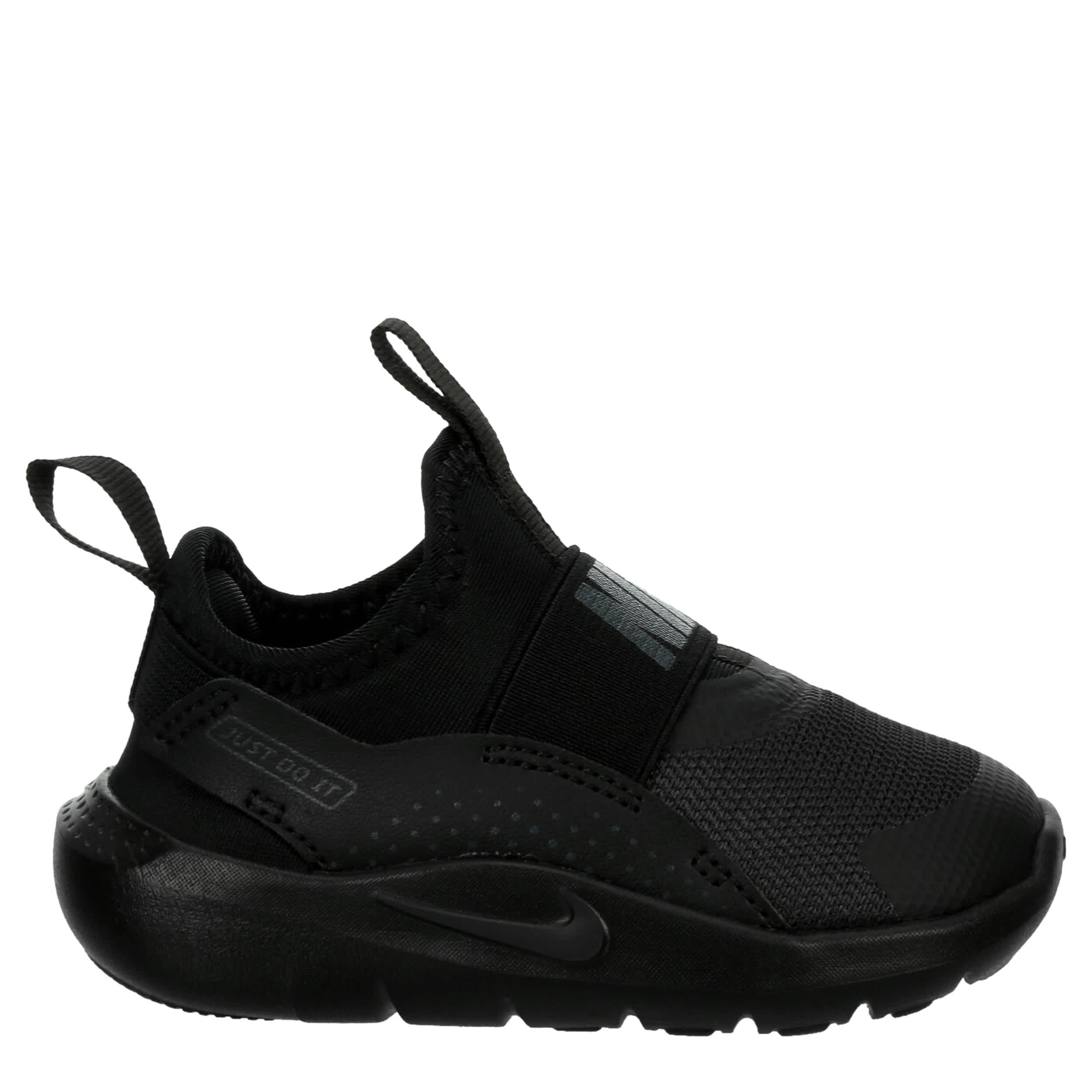 NIKE BOYS INFANT-TODDLER FLEX RUNNER 4 SLIP ON SNEAKER - BLACK