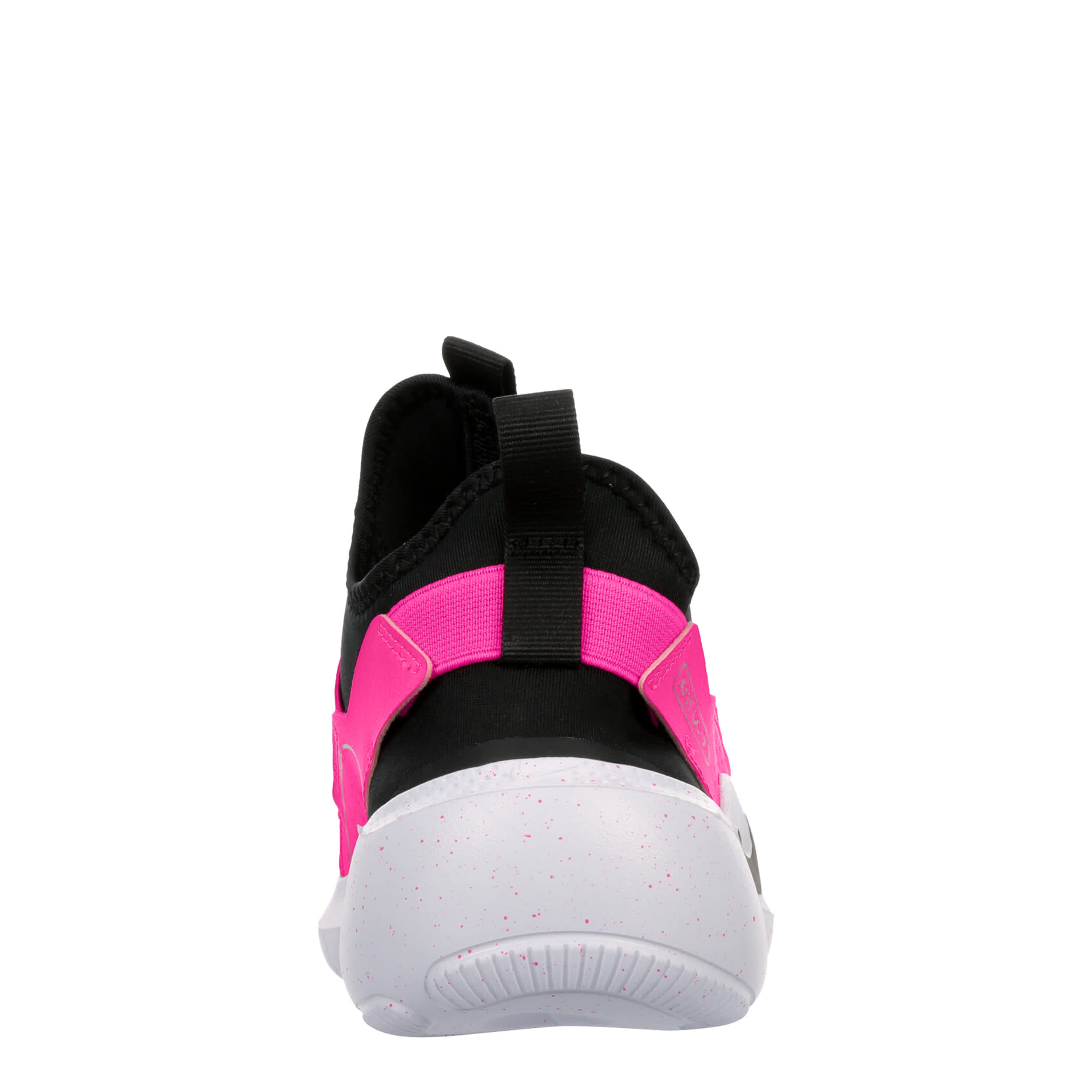 NIKE-GIRLS BIG KID FLEX RUNNER 4 SLIP ON SNEAKER-BLACK & BRIGHT PINK