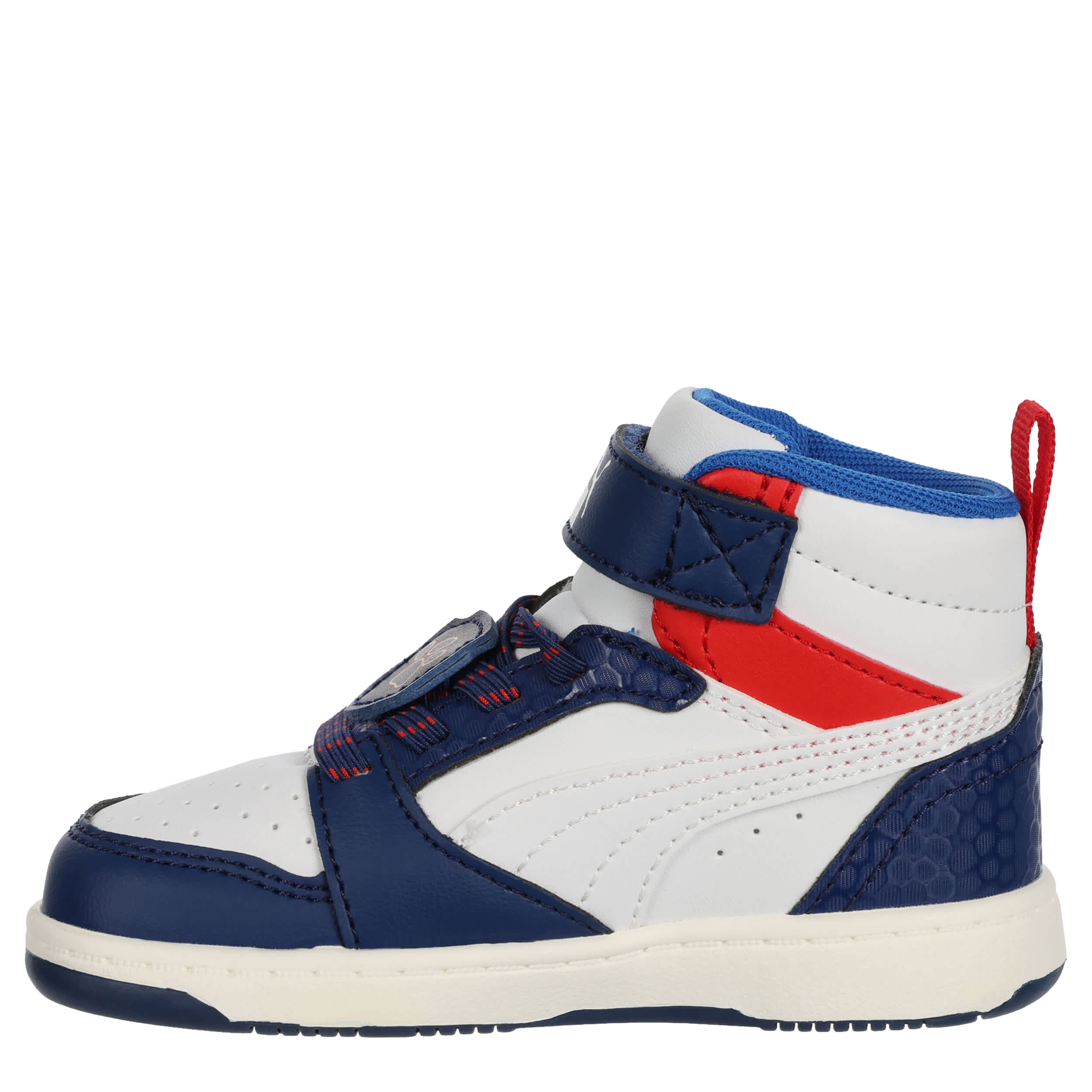 PUMA-BOYS TODDLER PAW PATROL REBOUND LAYUP SNEAKER-NAVY & RED