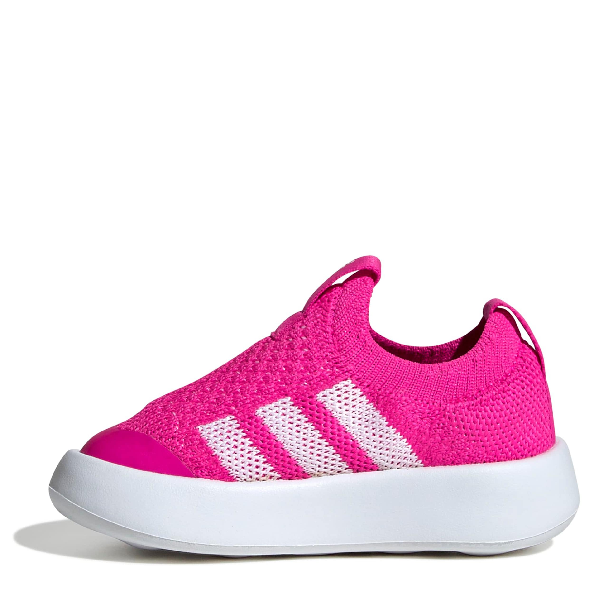 ADIDAS-GIRLS TODDLER BUBBLECOMFY SNEAKER-PINK & WHITE