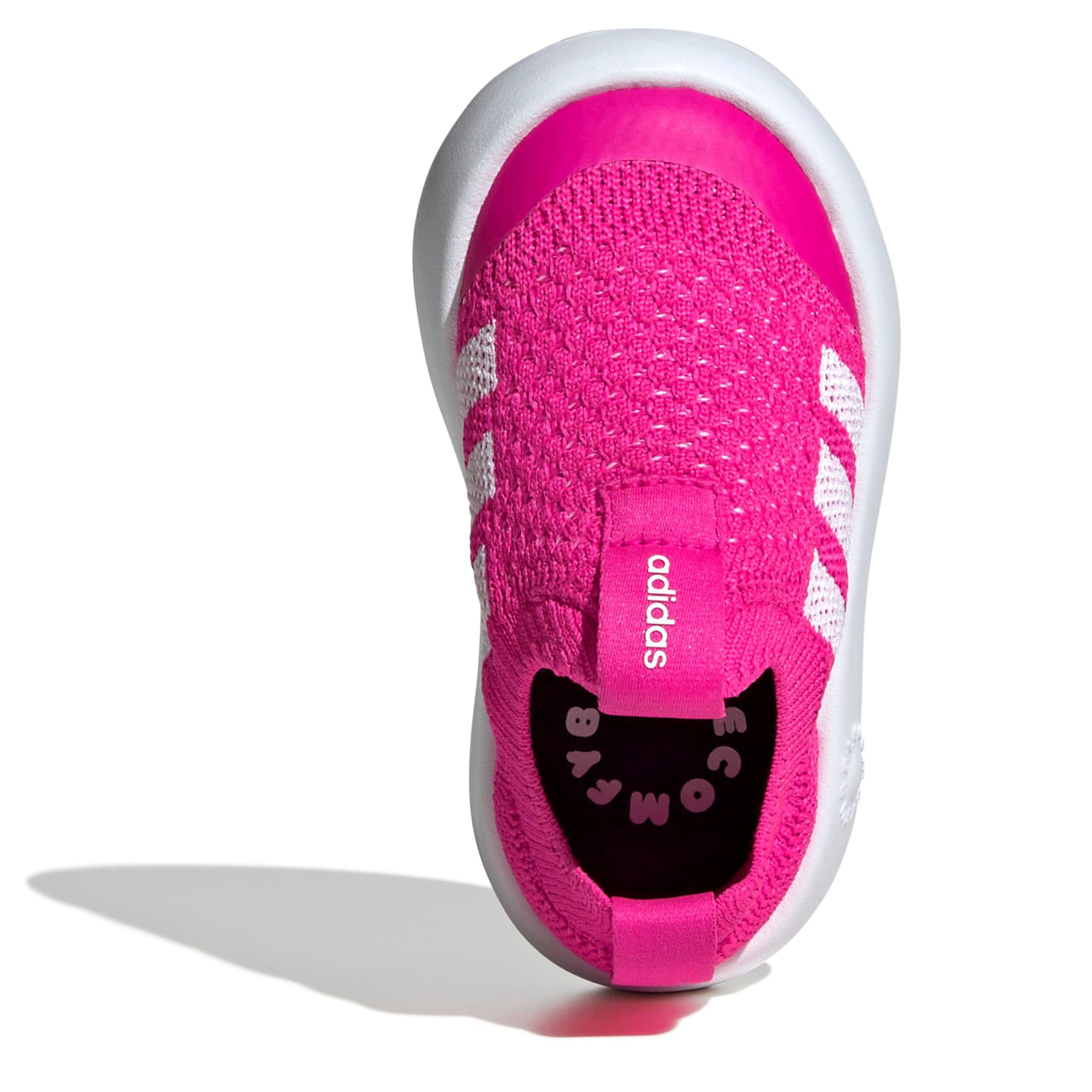 ADIDAS-GIRLS TODDLER BUBBLECOMFY SNEAKER-PINK & WHITE