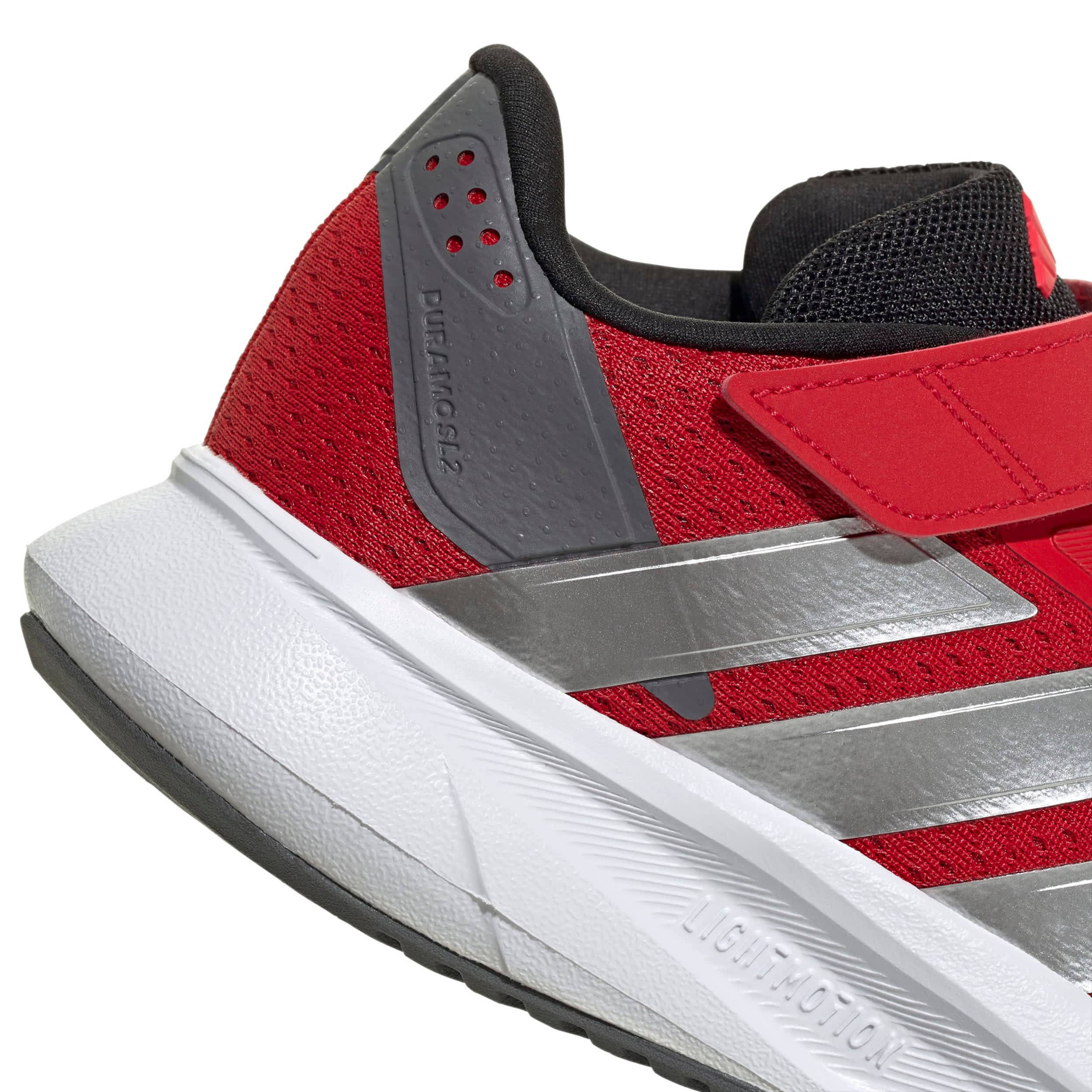 ADIDAS-BOYS LITTLE KID DURAMO SL2 SNEAKER-RED & GREY