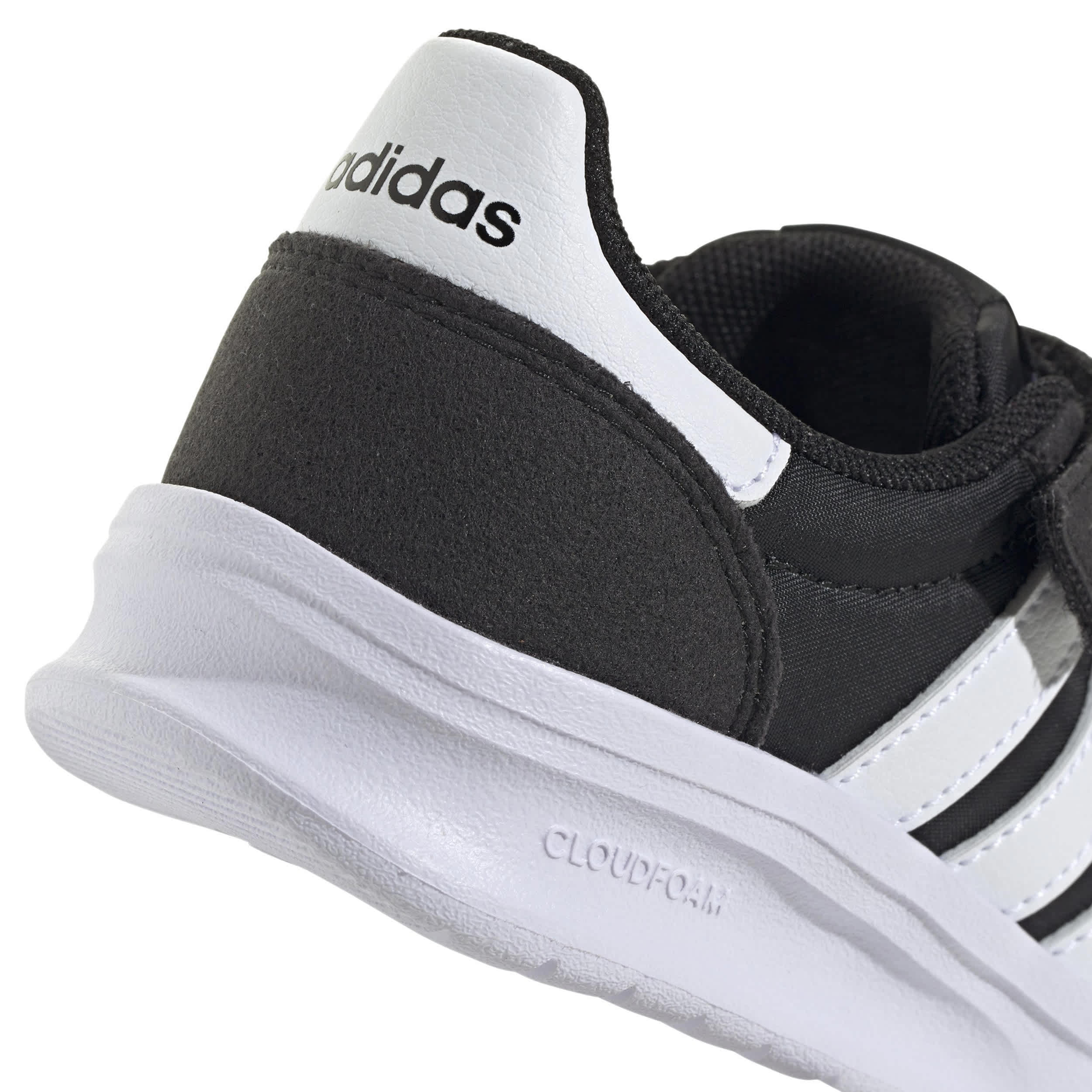 ADIDAS-BOYS LITTLE KID RUN 70S 2.0 SNEAKER-BLACK & WHITE