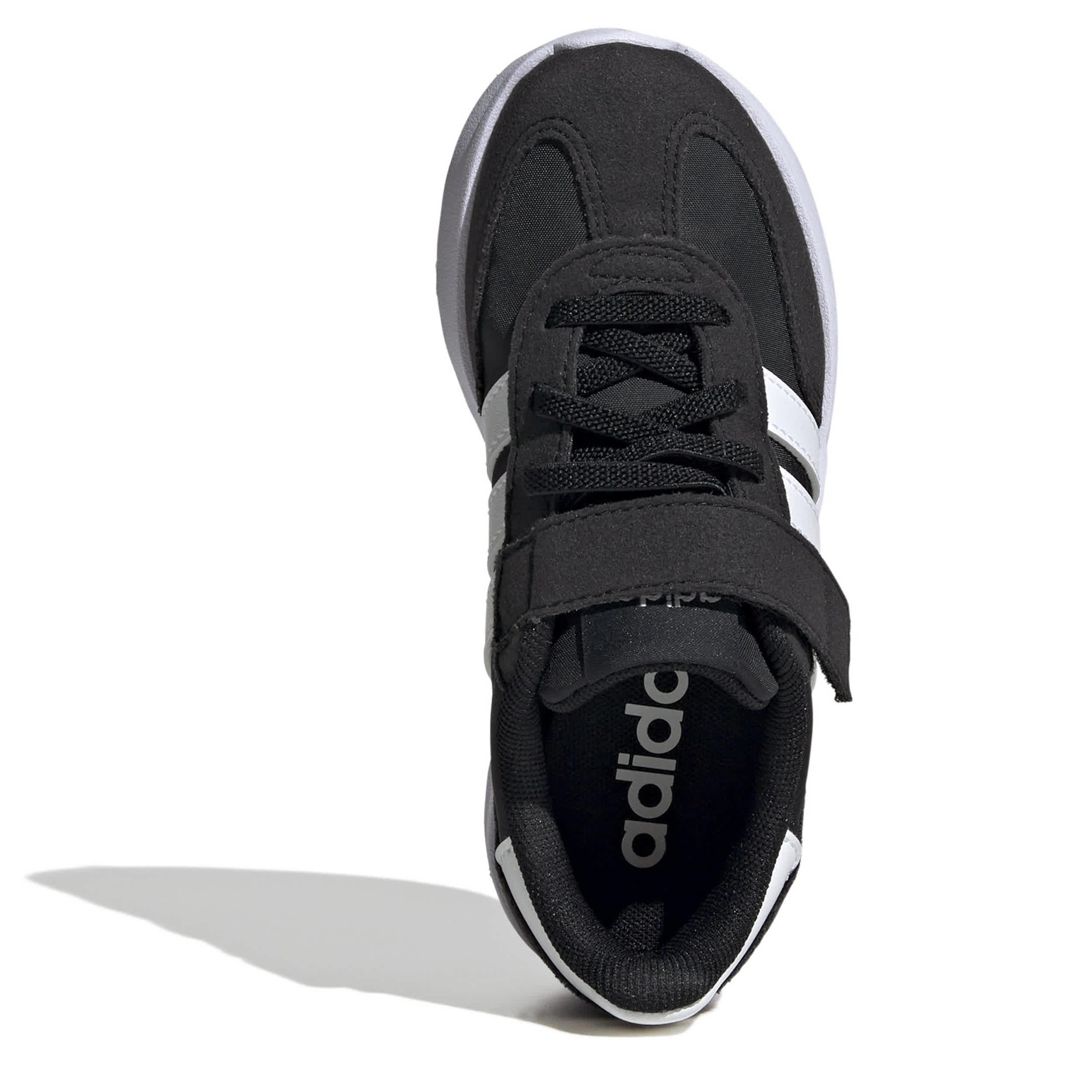 ADIDAS-BOYS LITTLE KID RUN 70S 2.0 SNEAKER-BLACK & WHITE
