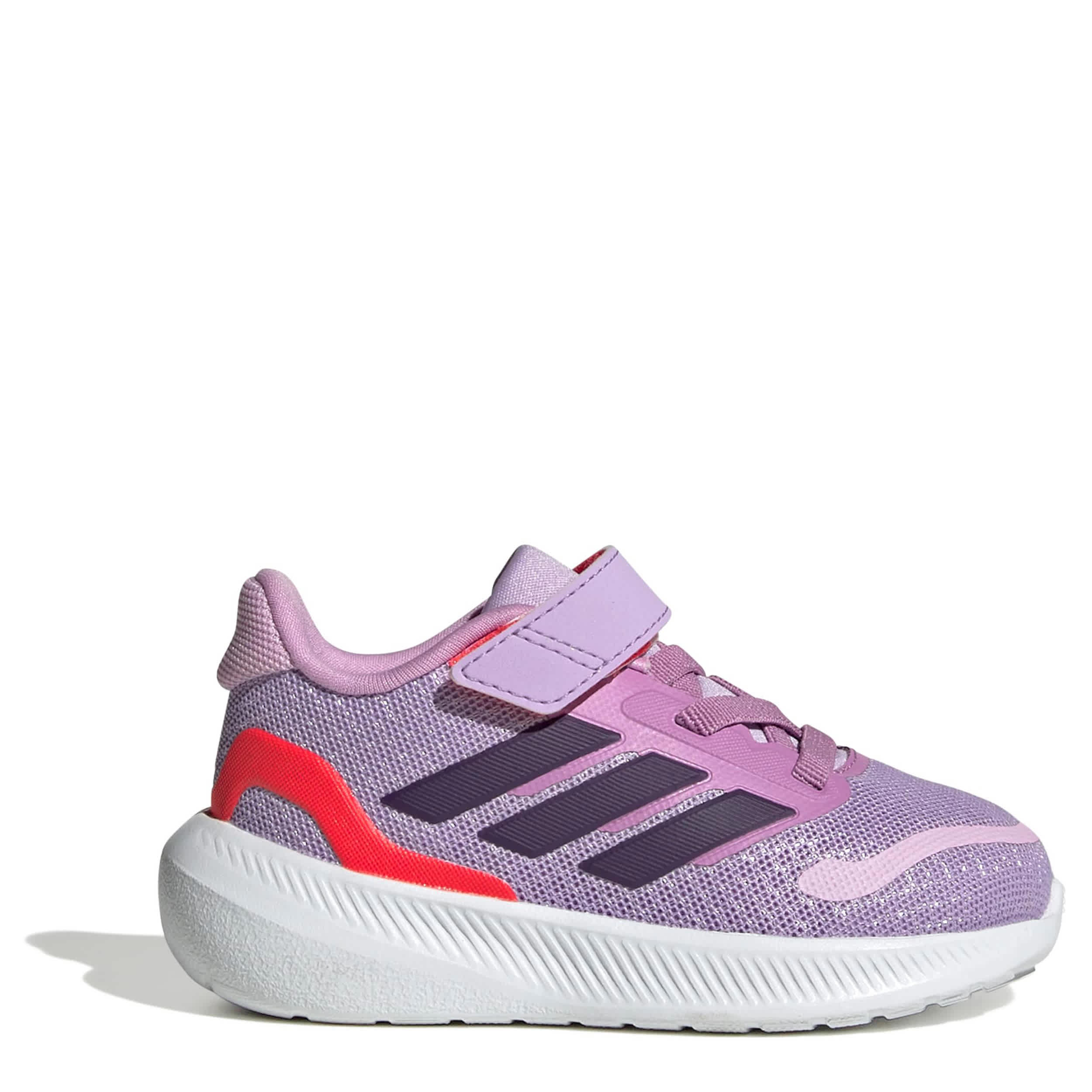 ADIDAS-BOYS TODDLER RUNFALCON 5 SNEAKER-PURPLE & RED