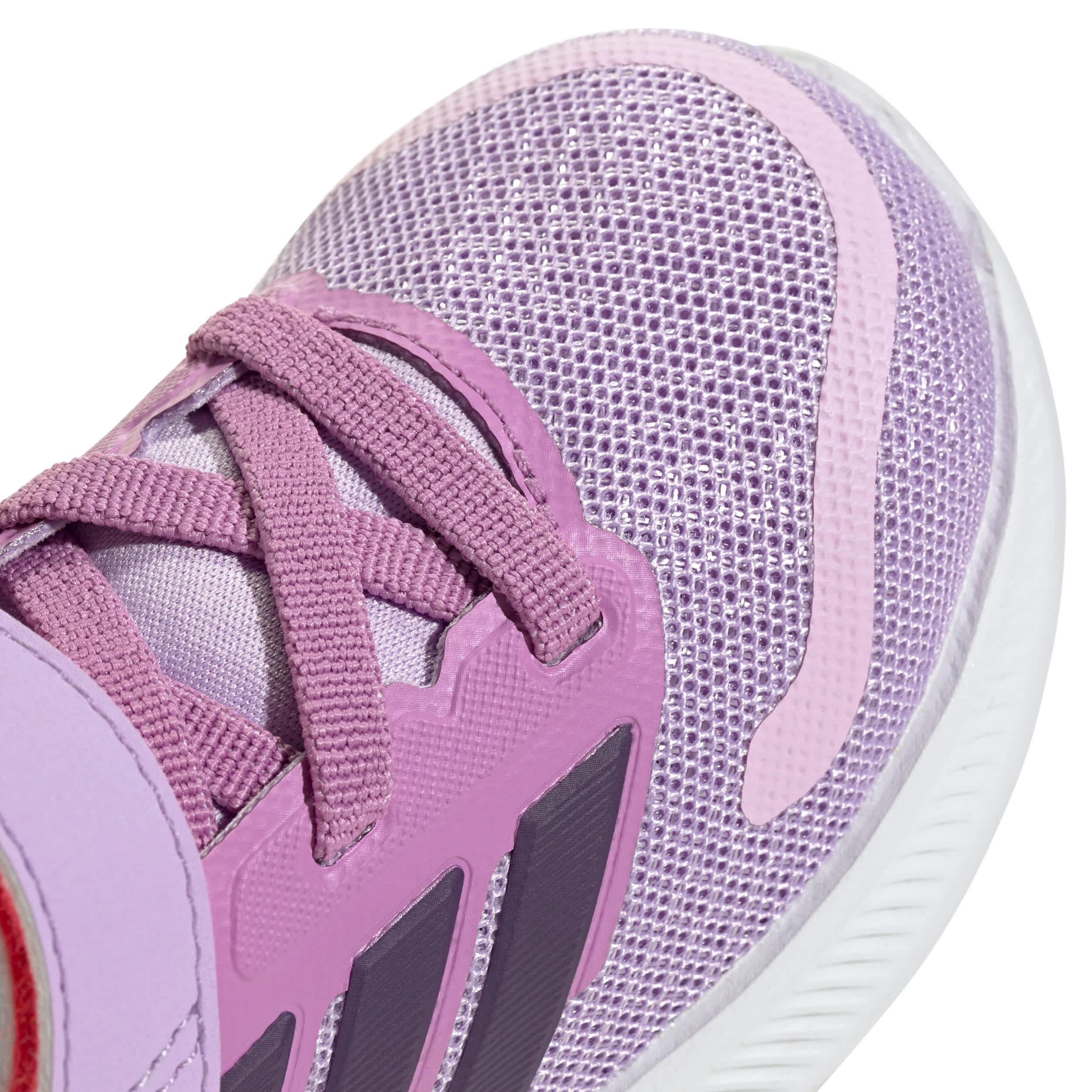 ADIDAS-BOYS TODDLER RUNFALCON 5 SNEAKER-PURPLE & RED