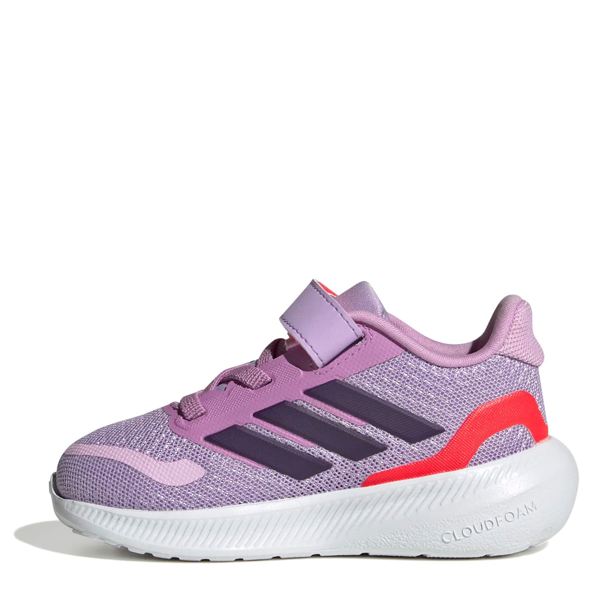 ADIDAS-BOYS TODDLER RUNFALCON 5 SNEAKER-PURPLE & RED