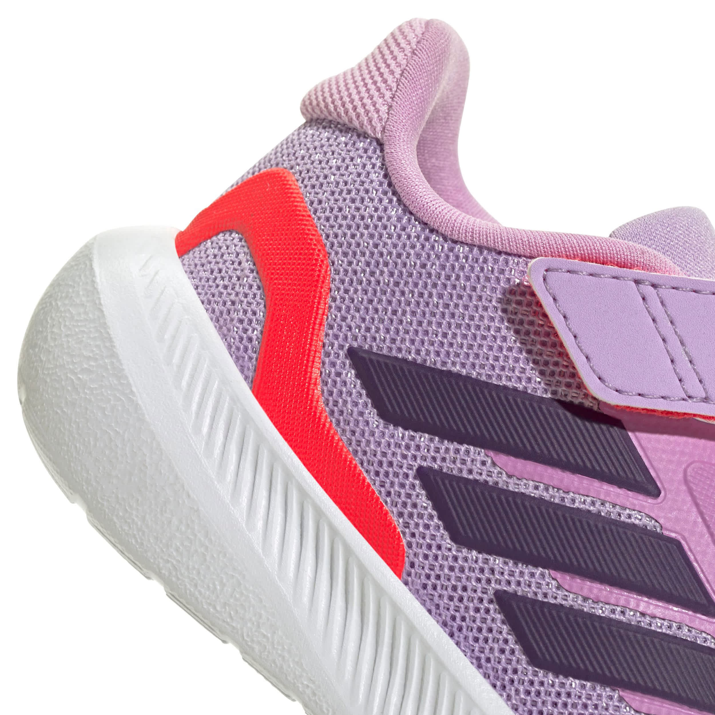ADIDAS-BOYS TODDLER RUNFALCON 5 SNEAKER-PURPLE & RED