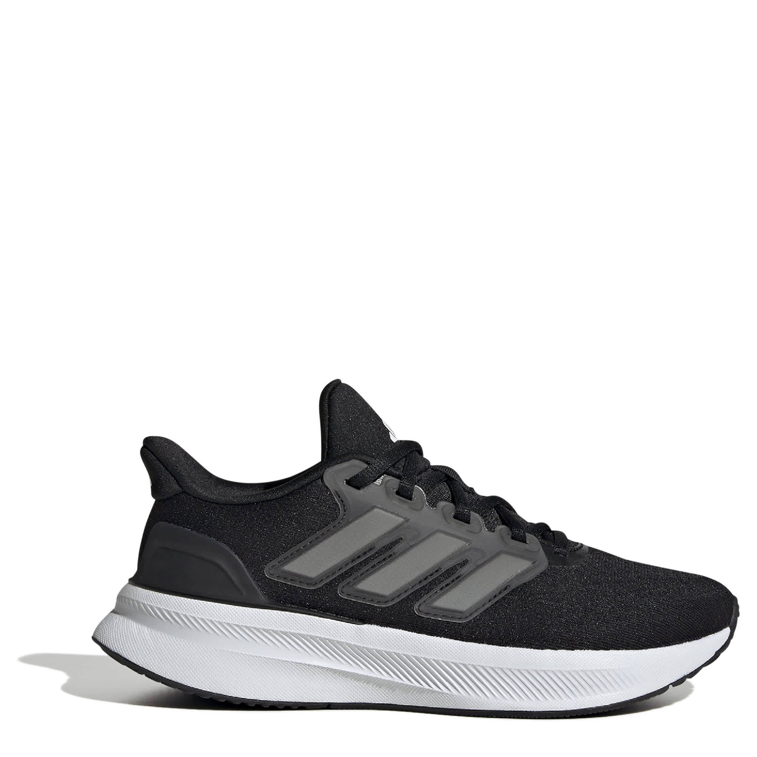 ADIDAS-BOYS BIG KID ULTRARUN 5 RUNNING SHOE-BLACK & WHITE