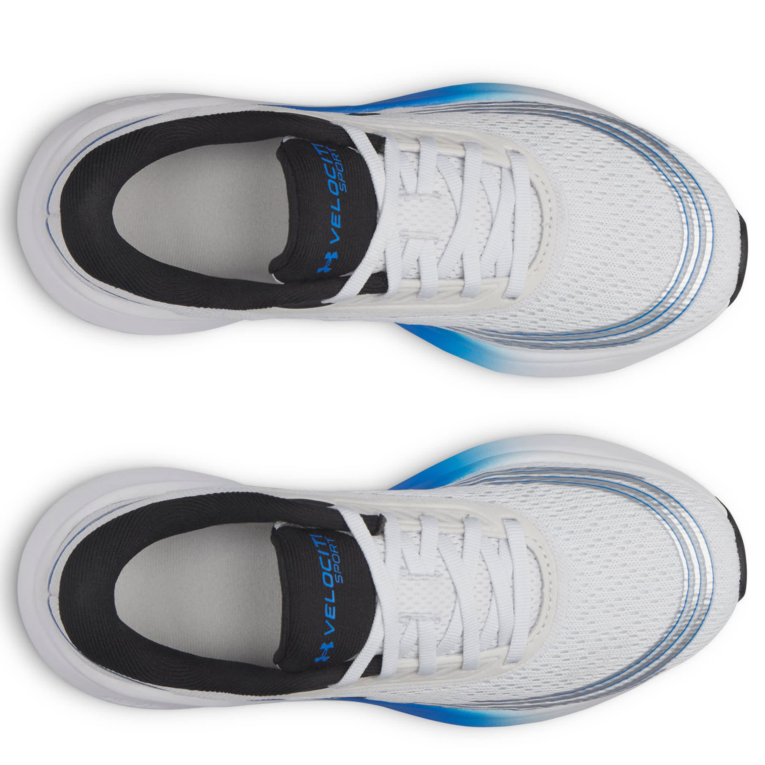 UNDER ARMOUR-BOYS BIG KID HOVR VELOCITI SPORT RUNNING SHOE-GREY & BLUE