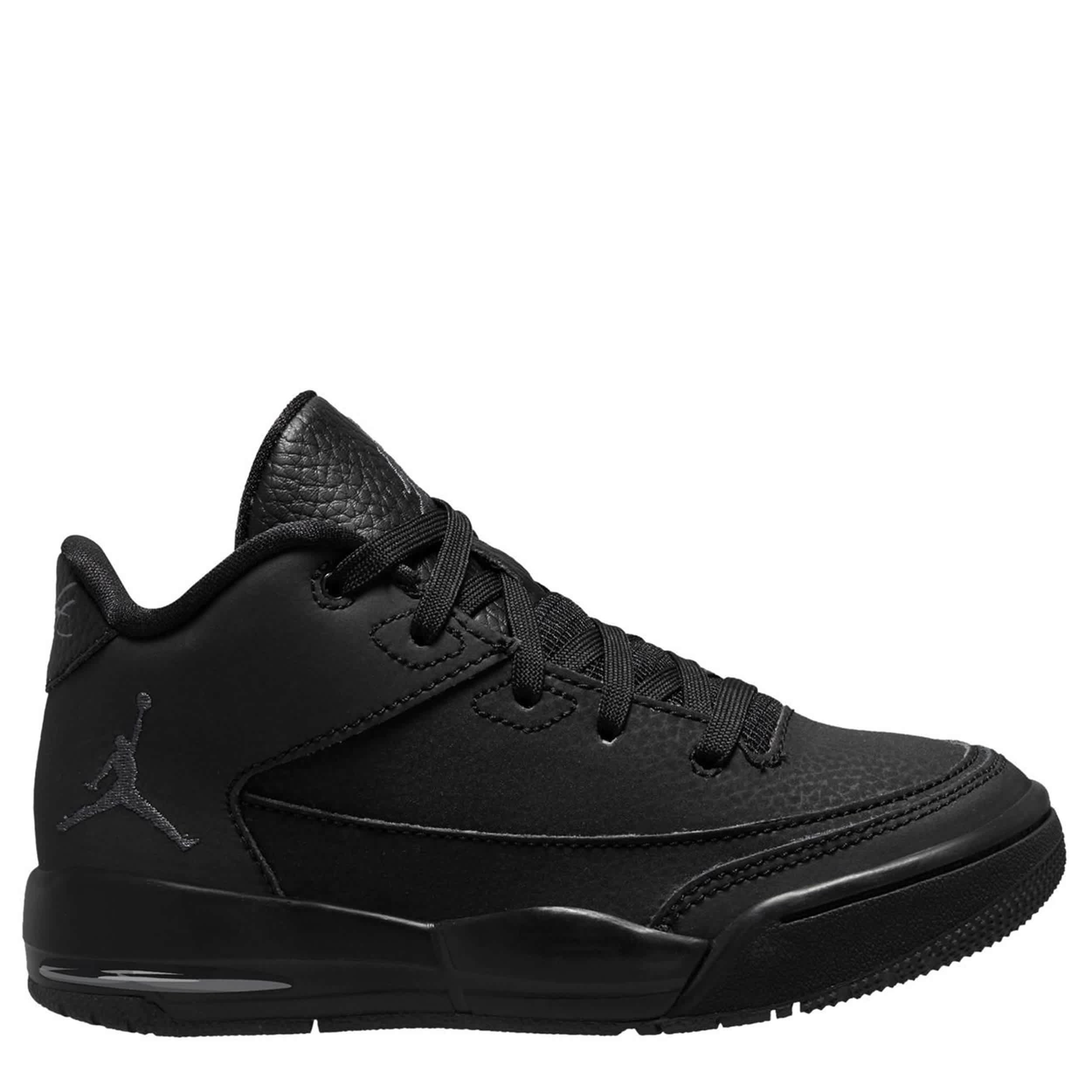 JORDAN-BOYS LITTLE KID FLIGHT ORIGIN SNEAKER-BLACK & DARK GREY