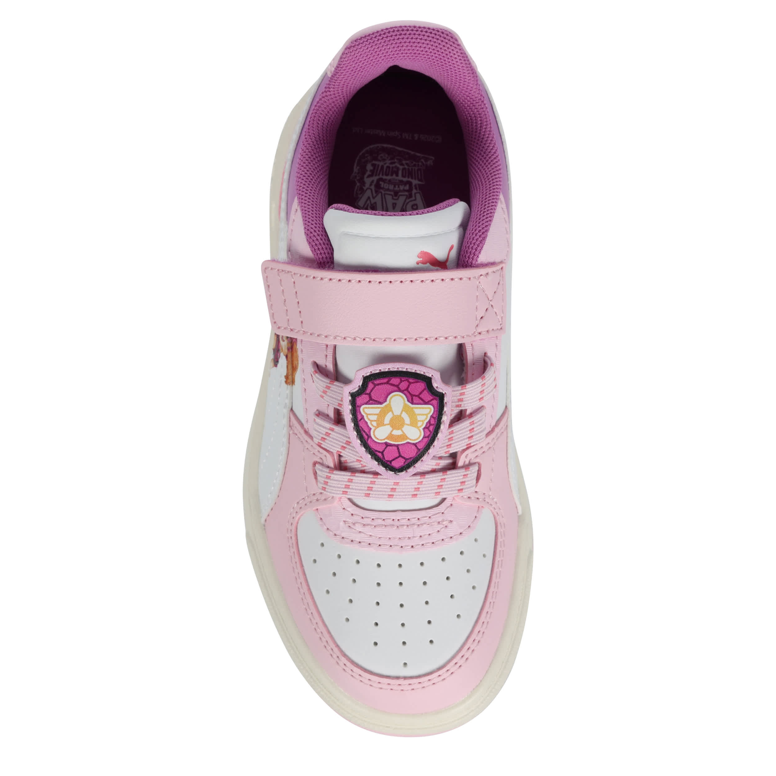 PUMA-GIRLS LITTLE KID PAW PATROL CAVEN 3.0 SNEAKER-PINK & WHITE