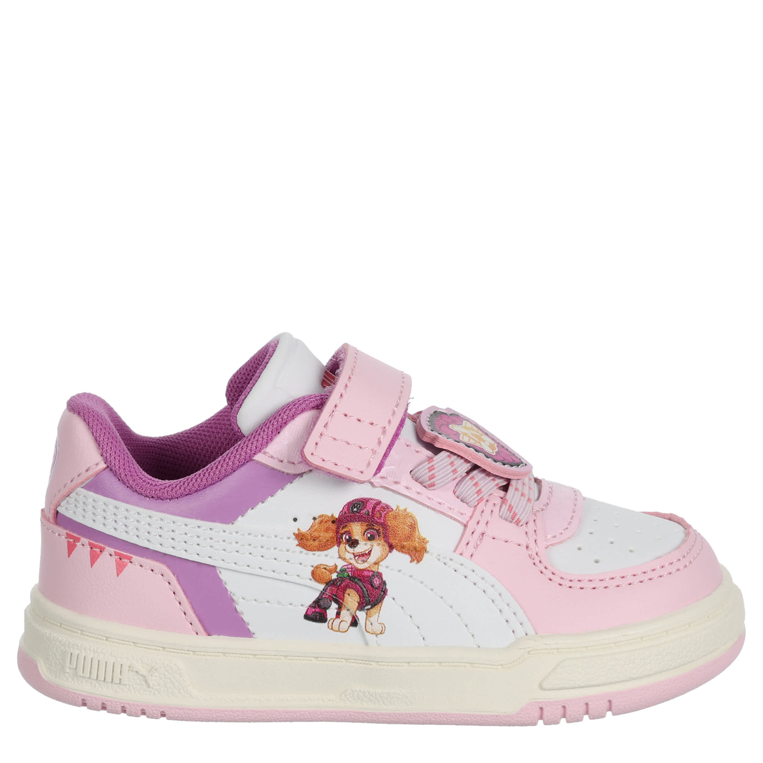 PUMA-GIRLS INFANT-TODDLER PAW PATROL CAVEN 3.0 SNEAKER-PINK & WHITE