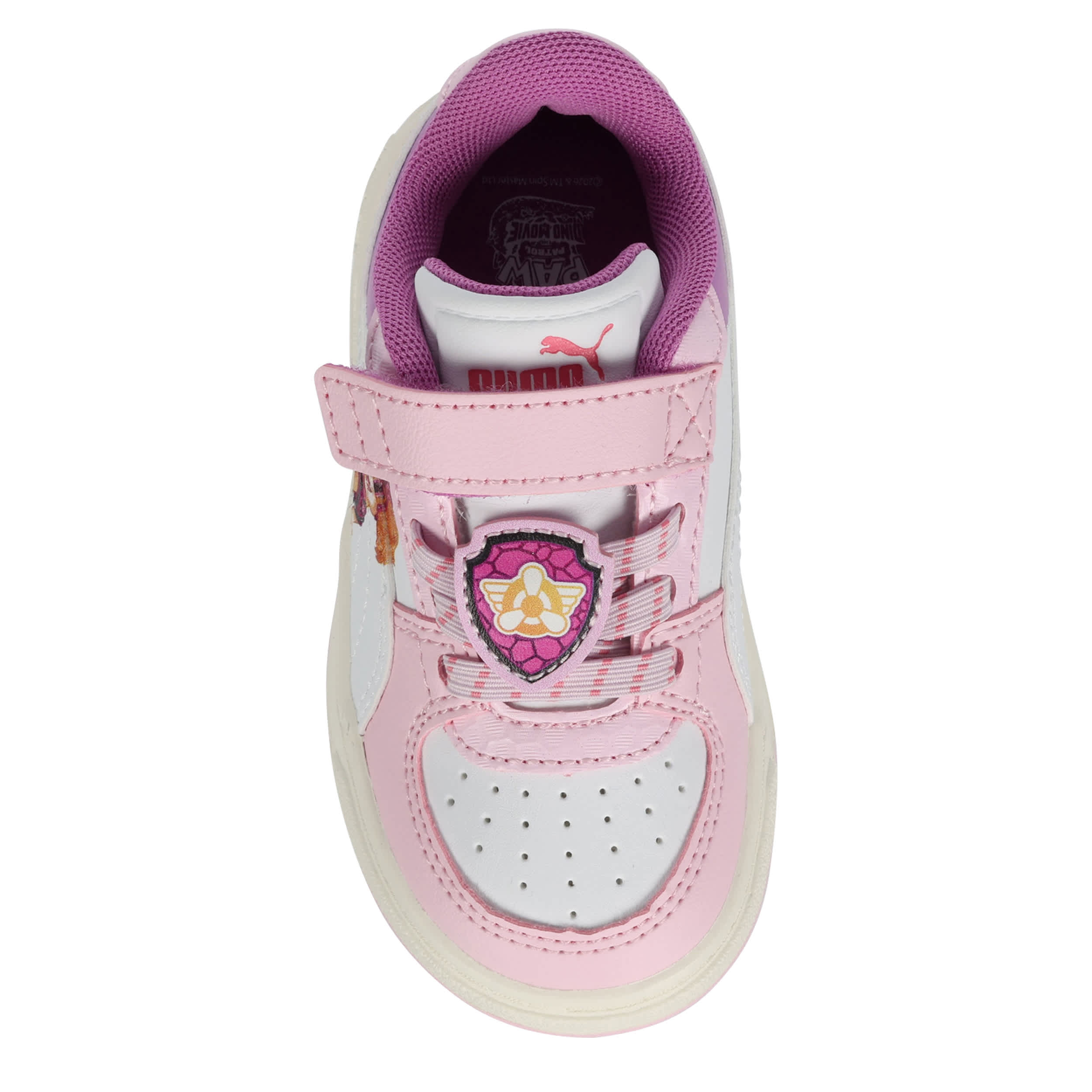 PUMA-GIRLS INFANT-TODDLER PAW PATROL CAVEN 3.0 SNEAKER-PINK & WHITE