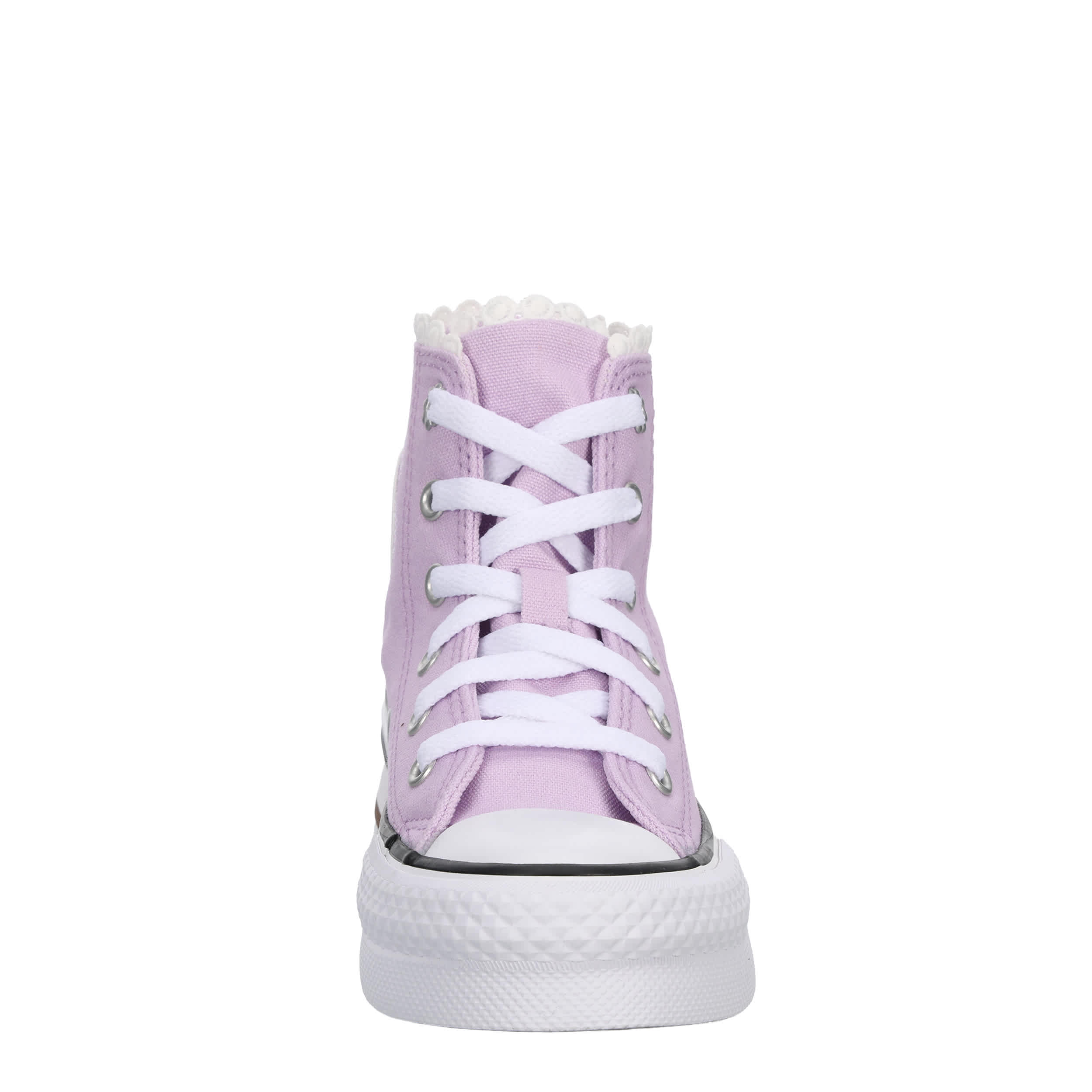 CONVERSE-GIRLS LITTLE KID CHUCK TAYLOR ALL STAR HIGH TOP SNEAKER-LILAC & WHITE