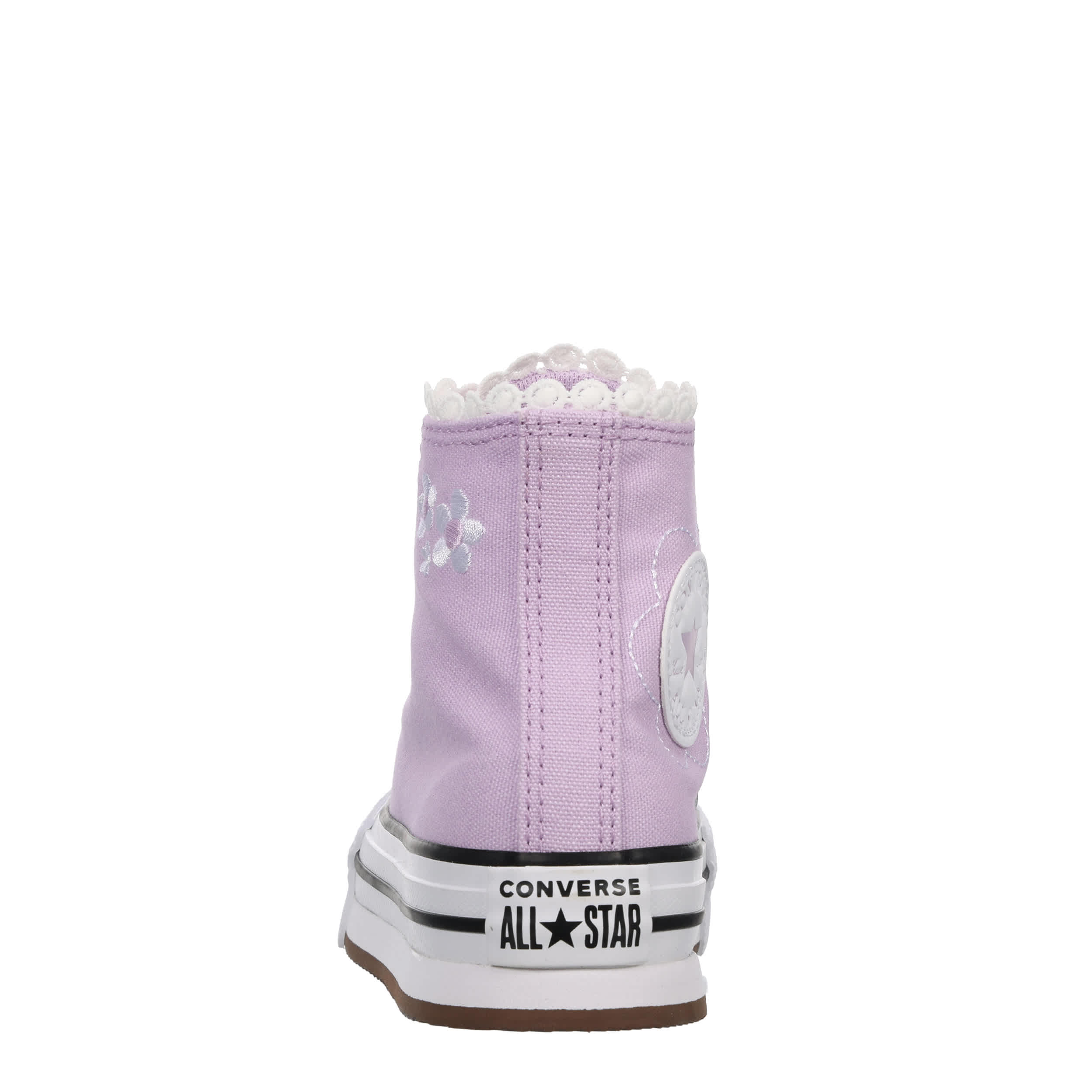 CONVERSE-GIRLS LITTLE KID CHUCK TAYLOR ALL STAR HIGH TOP SNEAKER-LILAC & WHITE